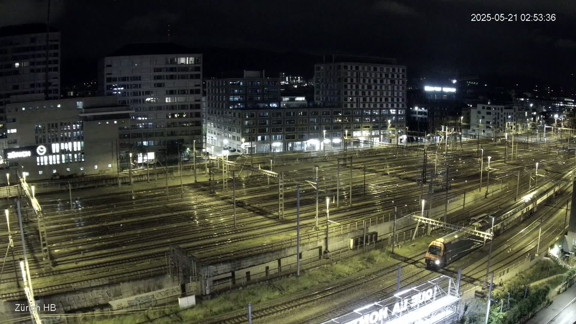 Zurich City & Zürich HB Main Train Station Live Cam - (Kreis 4)Aussersihl, Zurich, Switzerland
