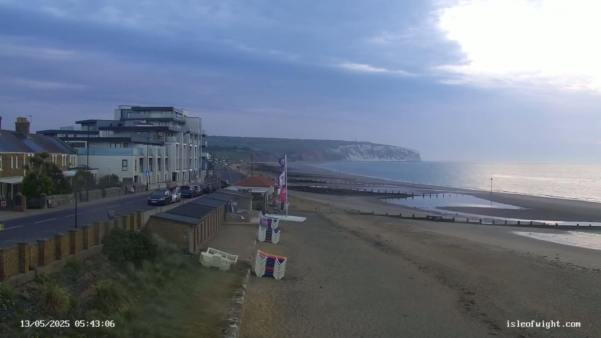 Sandown Beach Live Cam -Sandown, Isle of Wight, South East, England, United Kingdom