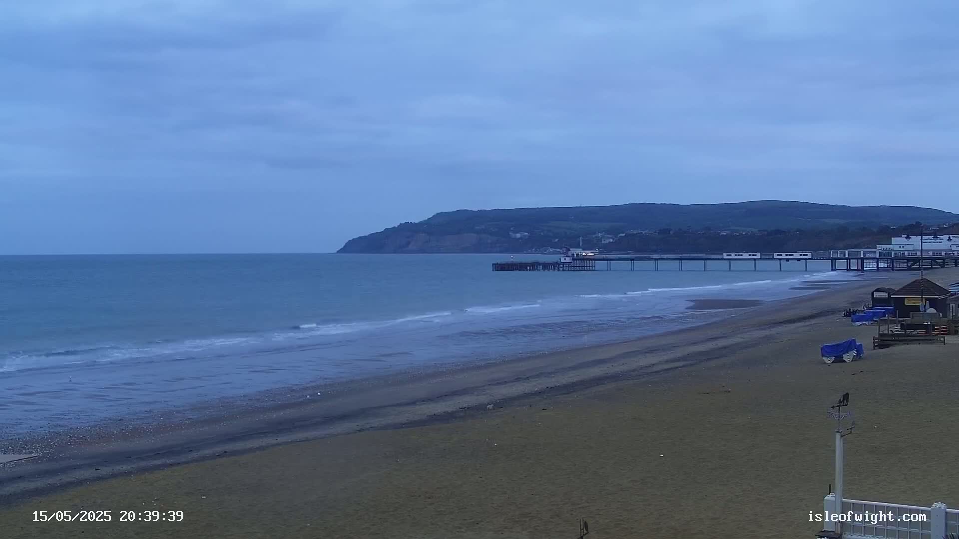 Sandown Beach Live Cam -Sandown, Isle of Wight, South East, England, United Kingdom