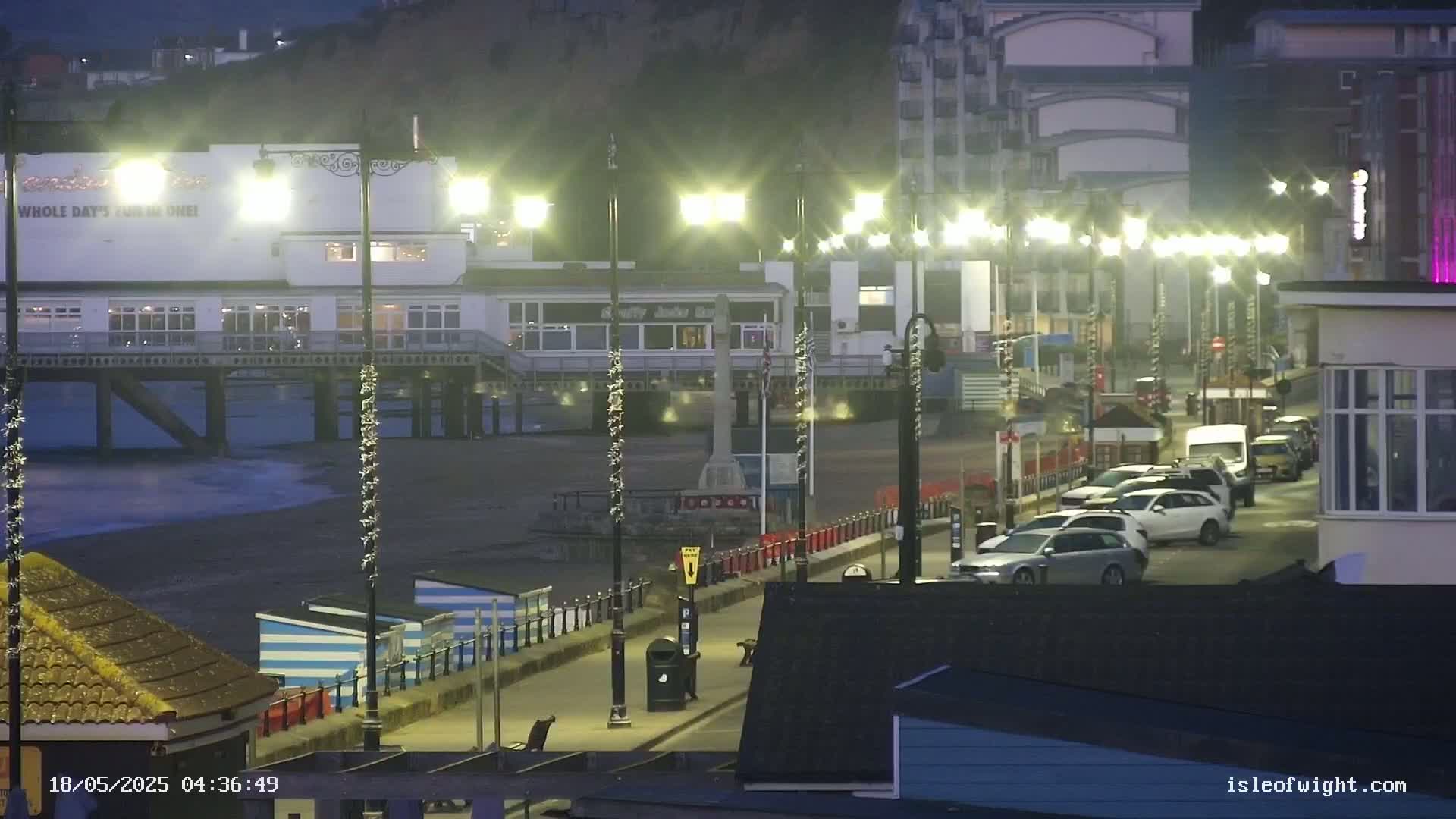 Sandown Beach Live Cam -Sandown, Isle of Wight, South East, England, United Kingdom