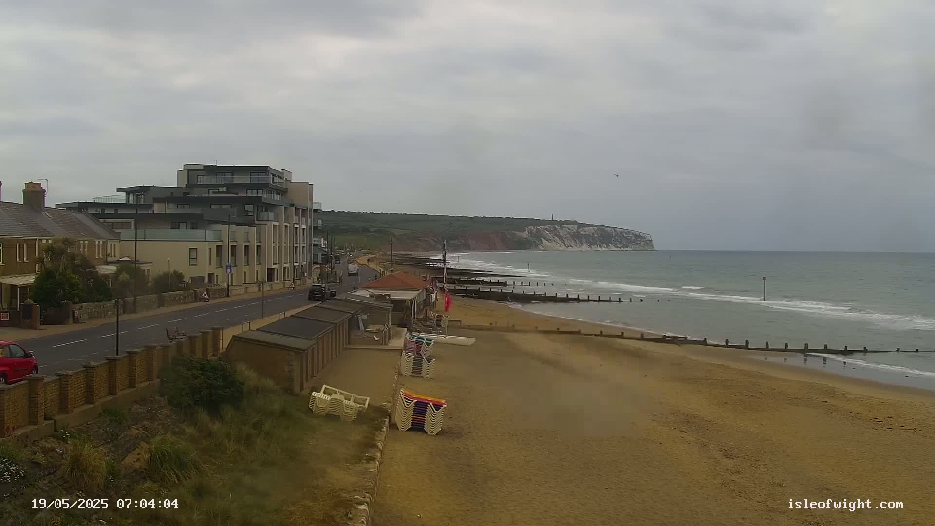 Sandown Beach Live Cam -Sandown, Isle of Wight, South East, England, United Kingdom