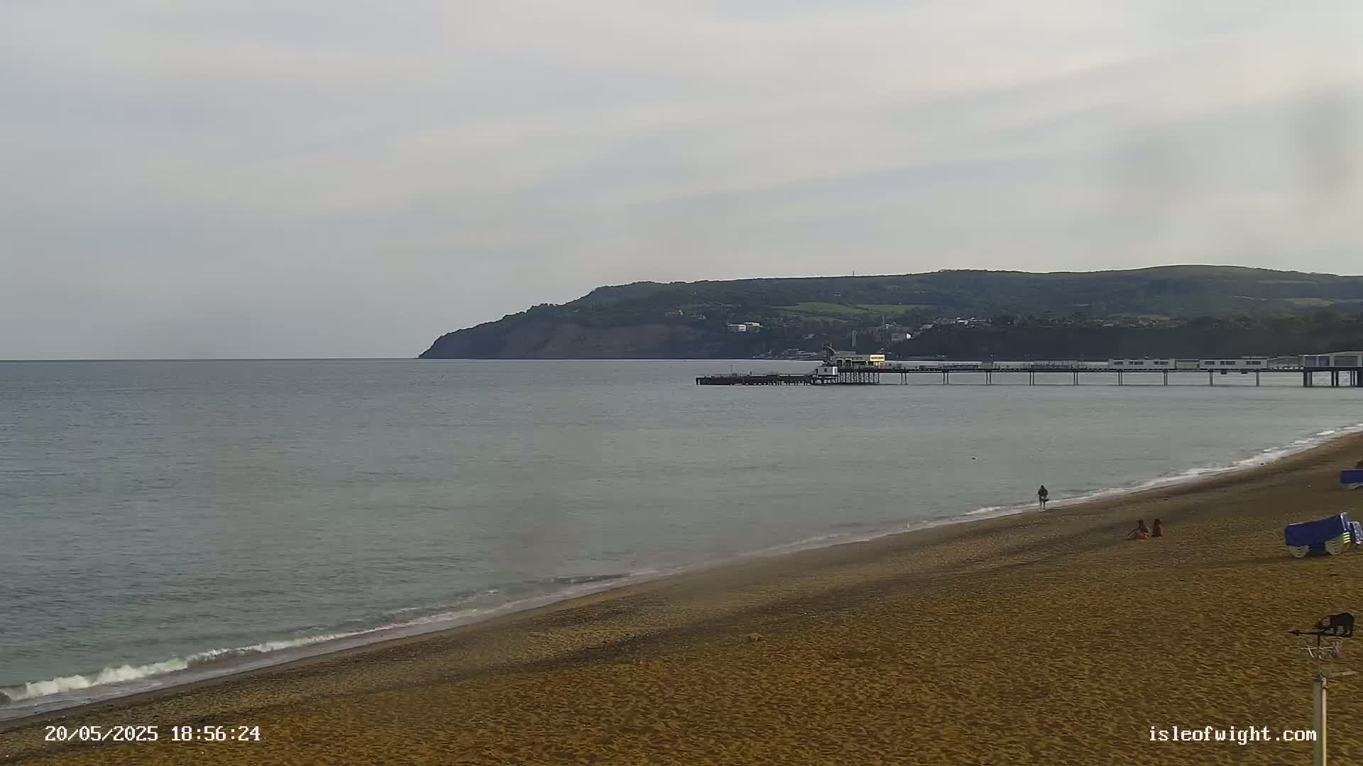 Sandown Beach Live Cam -Sandown, Isle of Wight, South East, England, United Kingdom