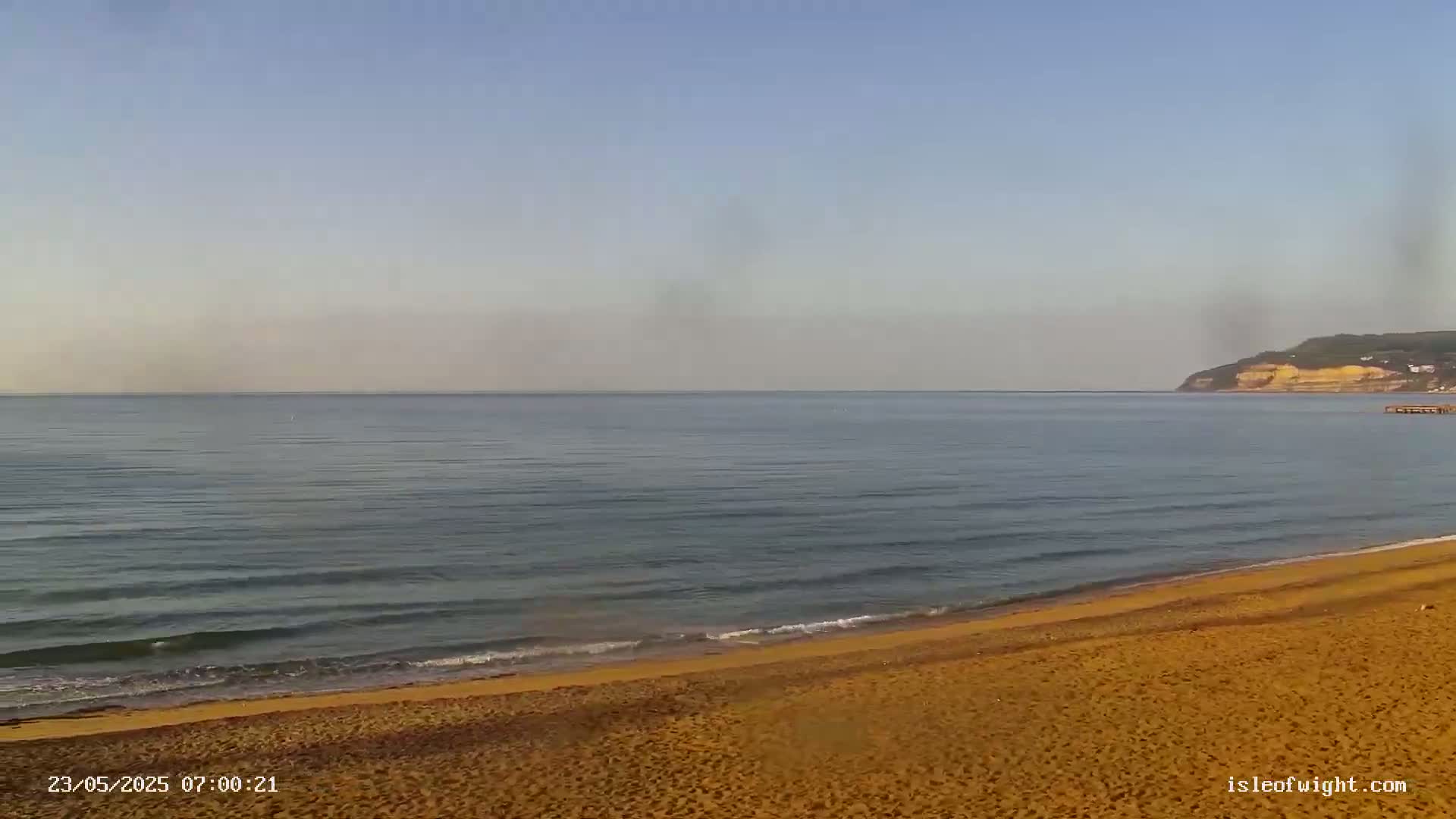 Sandown Beach Live Cam -Sandown, Isle of Wight, South East, England, United Kingdom