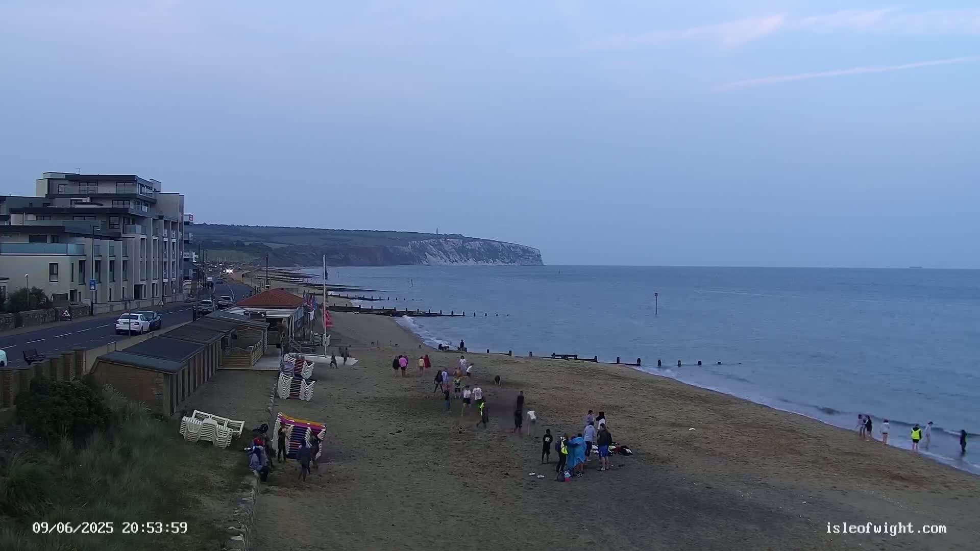 Sandown Beach Live Cam -Sandown, Isle of Wight, South East, England, United Kingdom