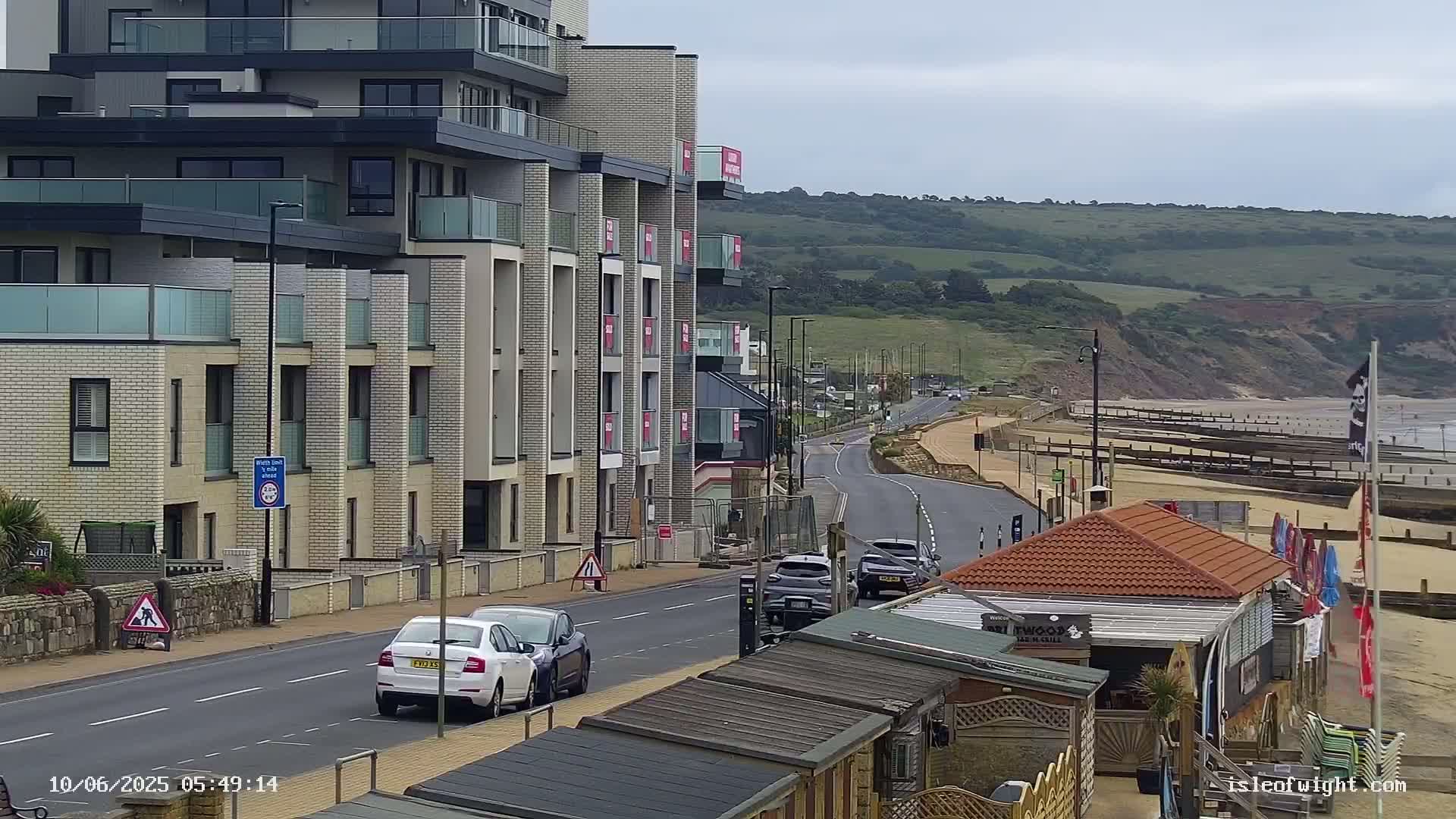Sandown Beach Live Cam -Sandown, Isle of Wight, South East, England, United Kingdom
