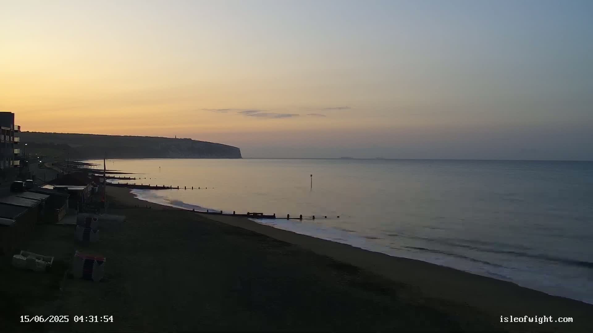 Sandown Beach Live Cam -Sandown, Isle of Wight, South East, England, United Kingdom