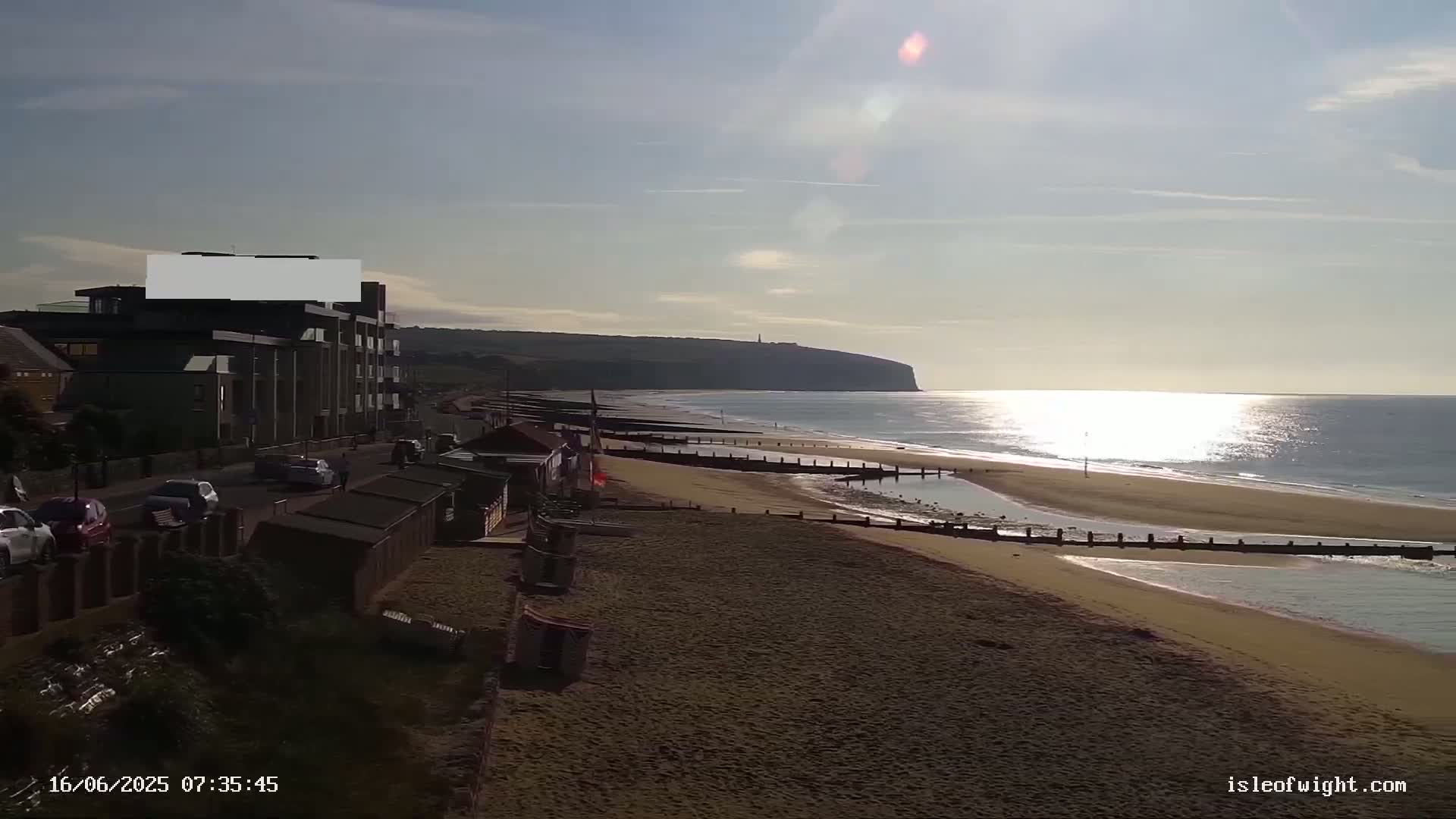 Sandown Beach Live Cam -Sandown, Isle of Wight, South East, England, United Kingdom