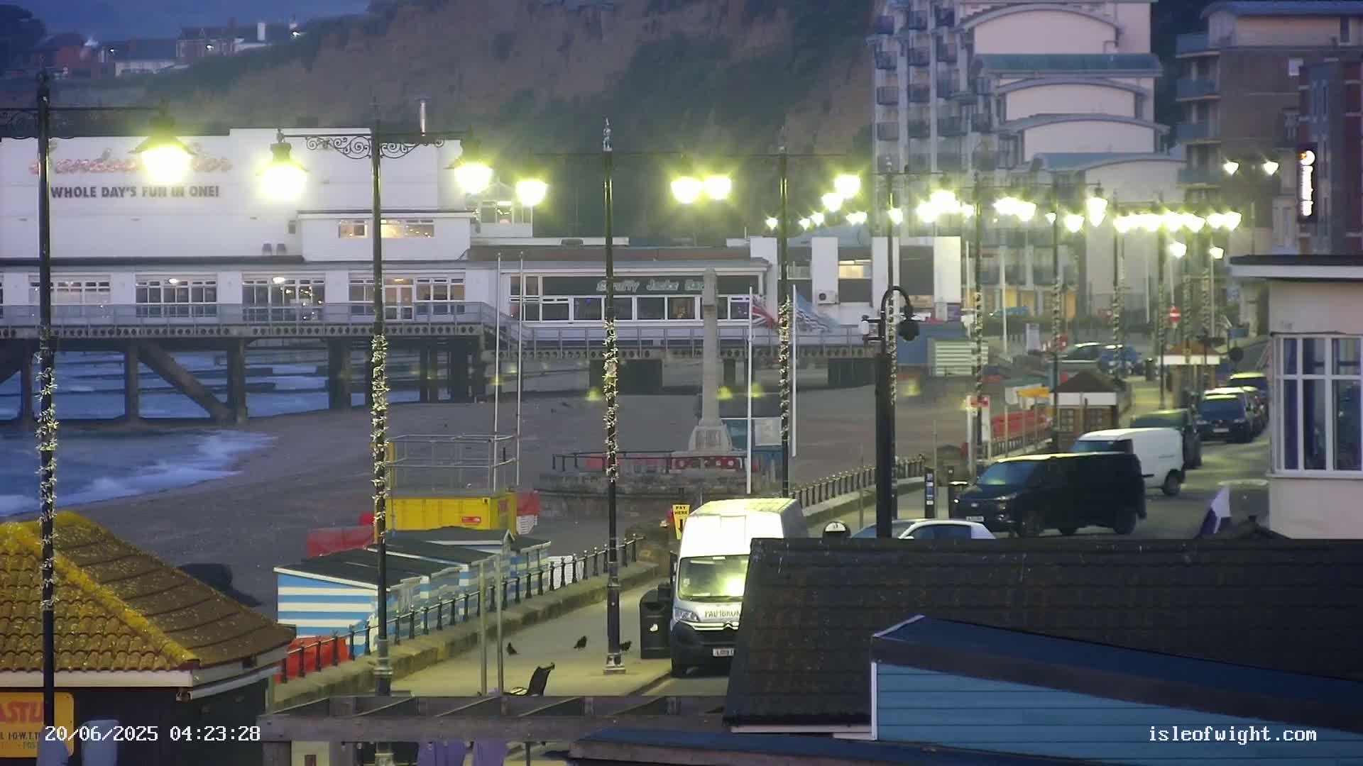Sandown Beach Live Cam -Sandown, Isle of Wight, South East, England, United Kingdom