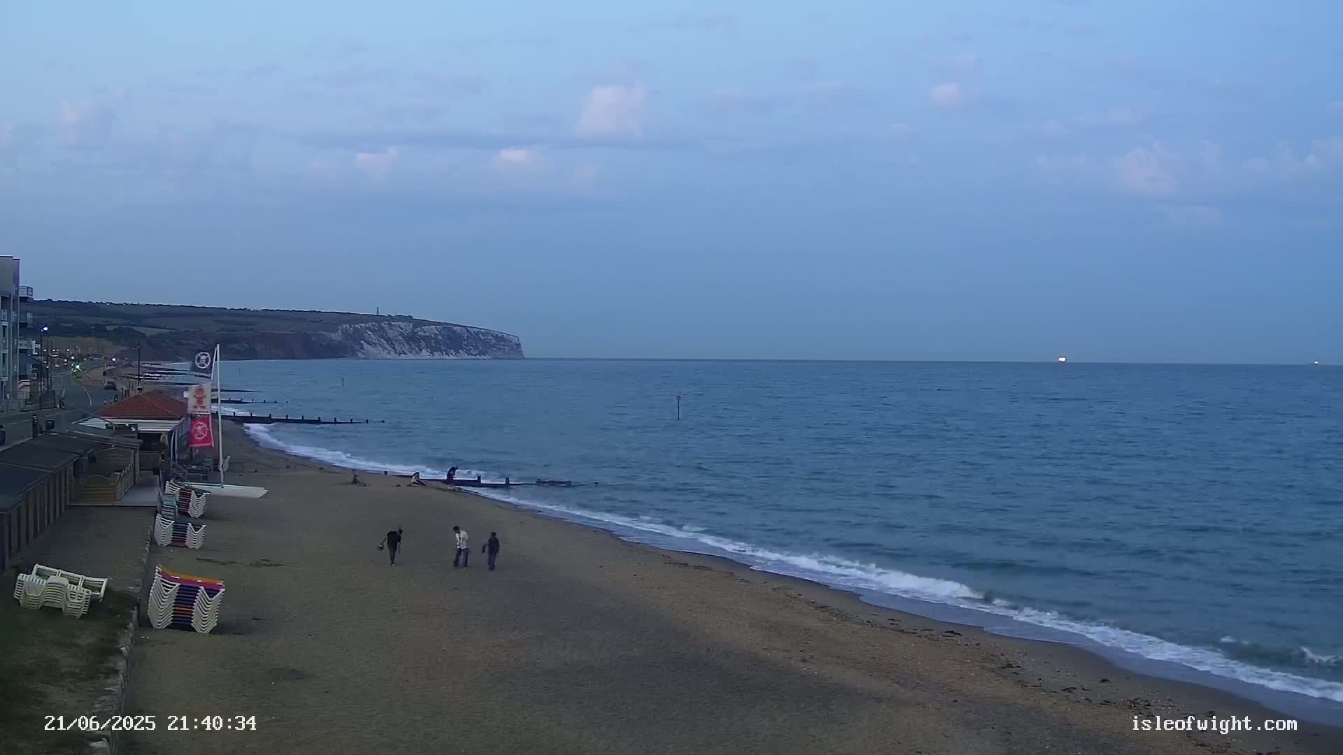 Sandown Beach Live Cam -Sandown, Isle of Wight, South East, England, United Kingdom