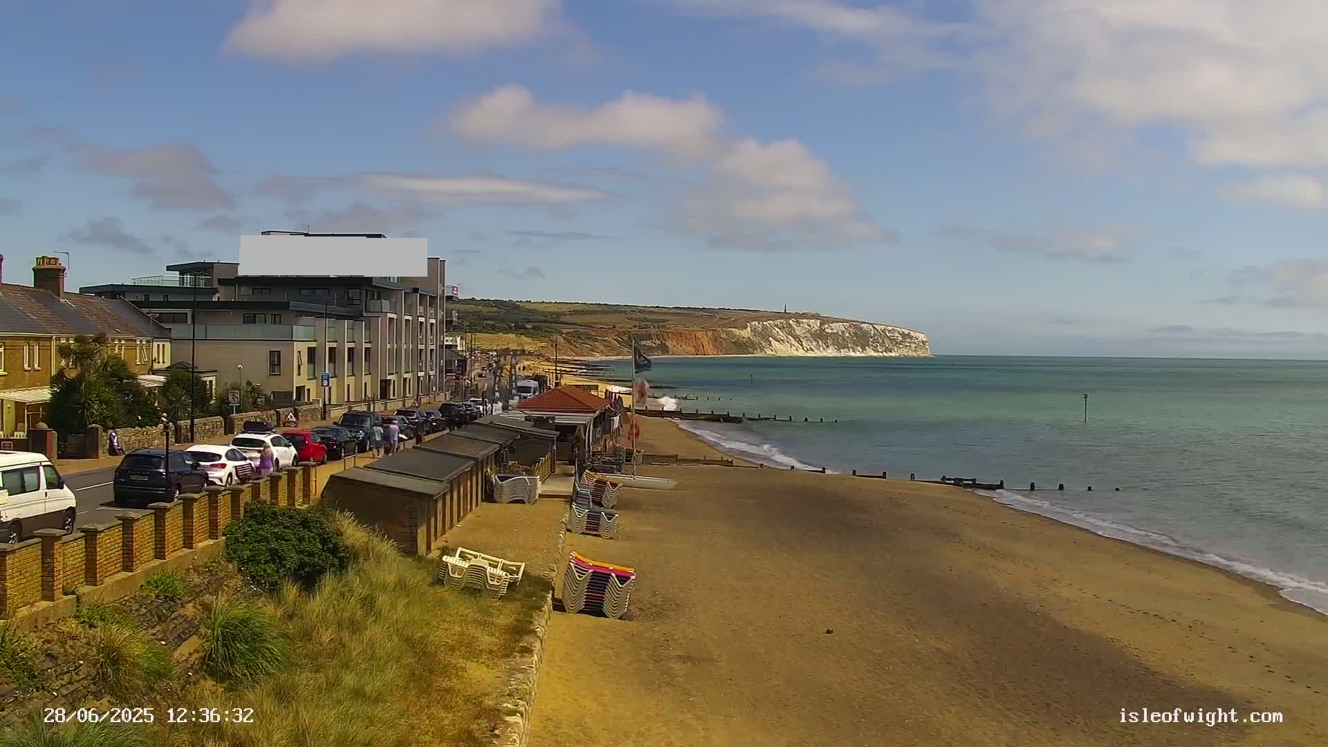 Sandown Beach Live Cam -Sandown, Isle of Wight, South East, England, United Kingdom