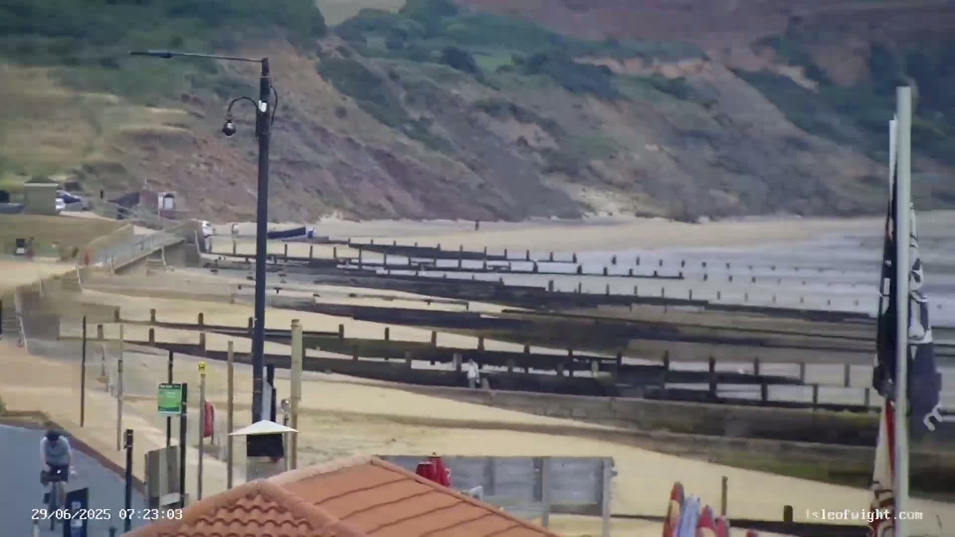 Sandown Beach Live Cam -Sandown, Isle of Wight, South East, England, United Kingdom