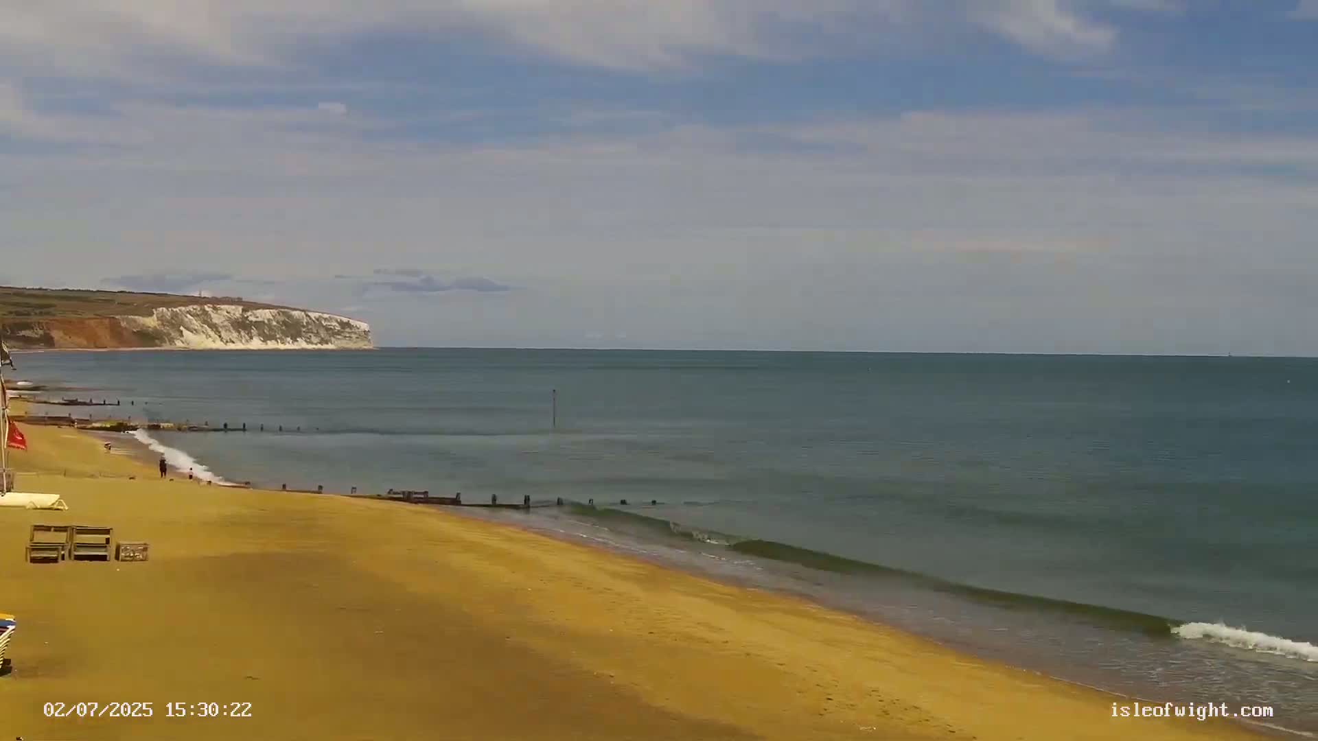 Sandown Beach Live Cam -Sandown, Isle of Wight, South East, England, United Kingdom