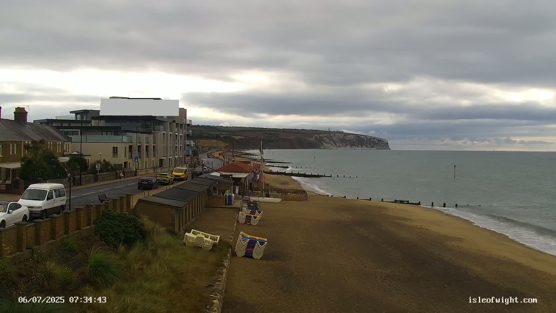 Sandown Beach Live Cam -Sandown, Isle of Wight, South East, England, United Kingdom