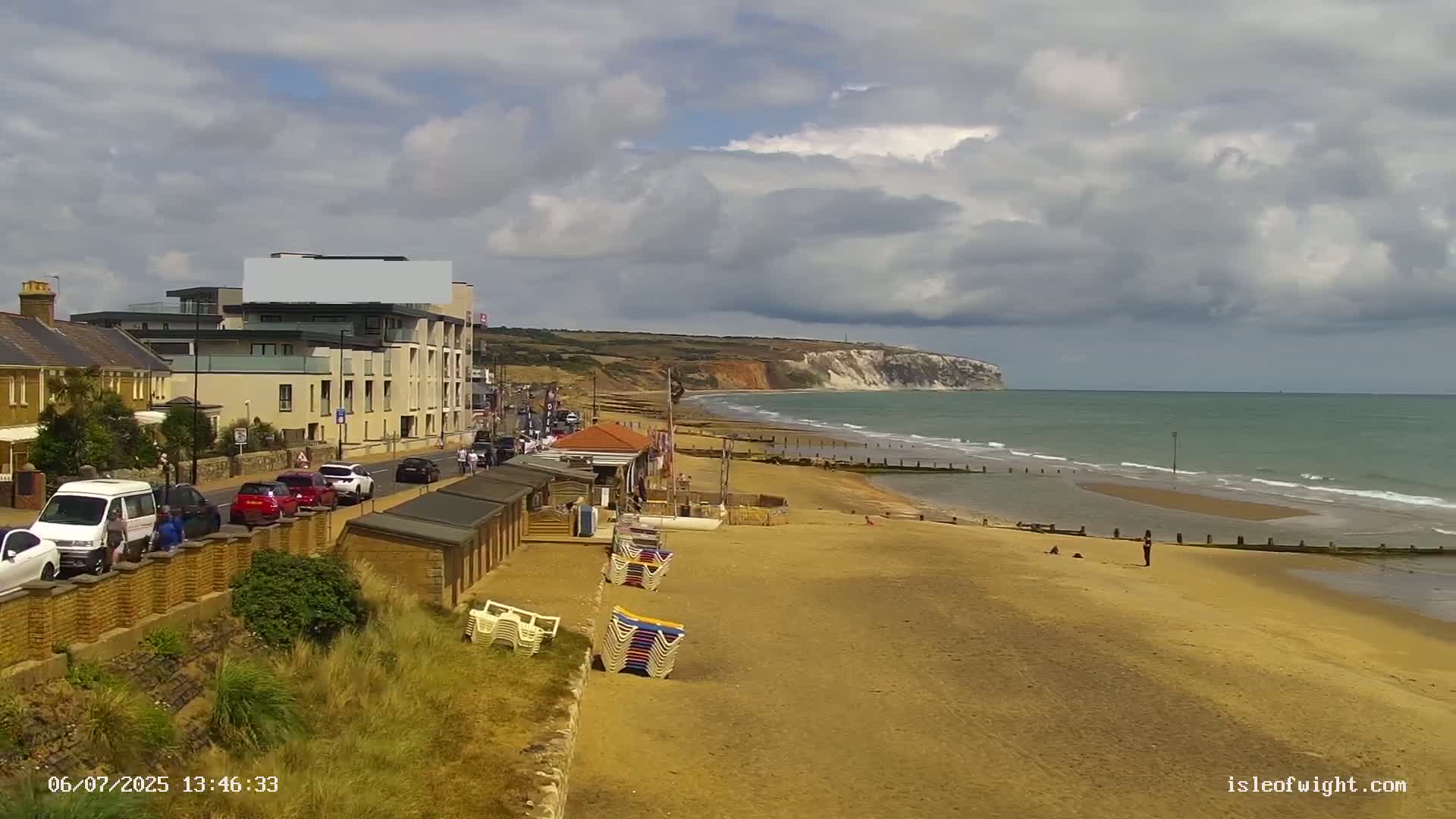 Sandown Beach Live Cam -Sandown, Isle of Wight, South East, England, United Kingdom