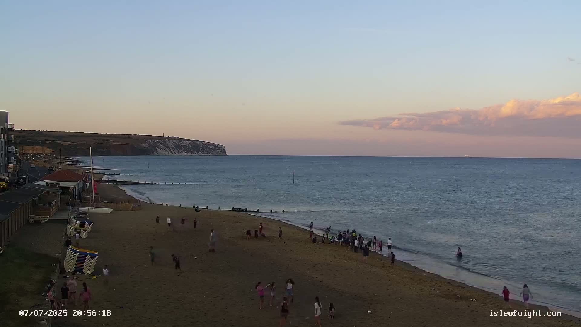 Sandown Beach Live Cam -Sandown, Isle of Wight, South East, England, United Kingdom