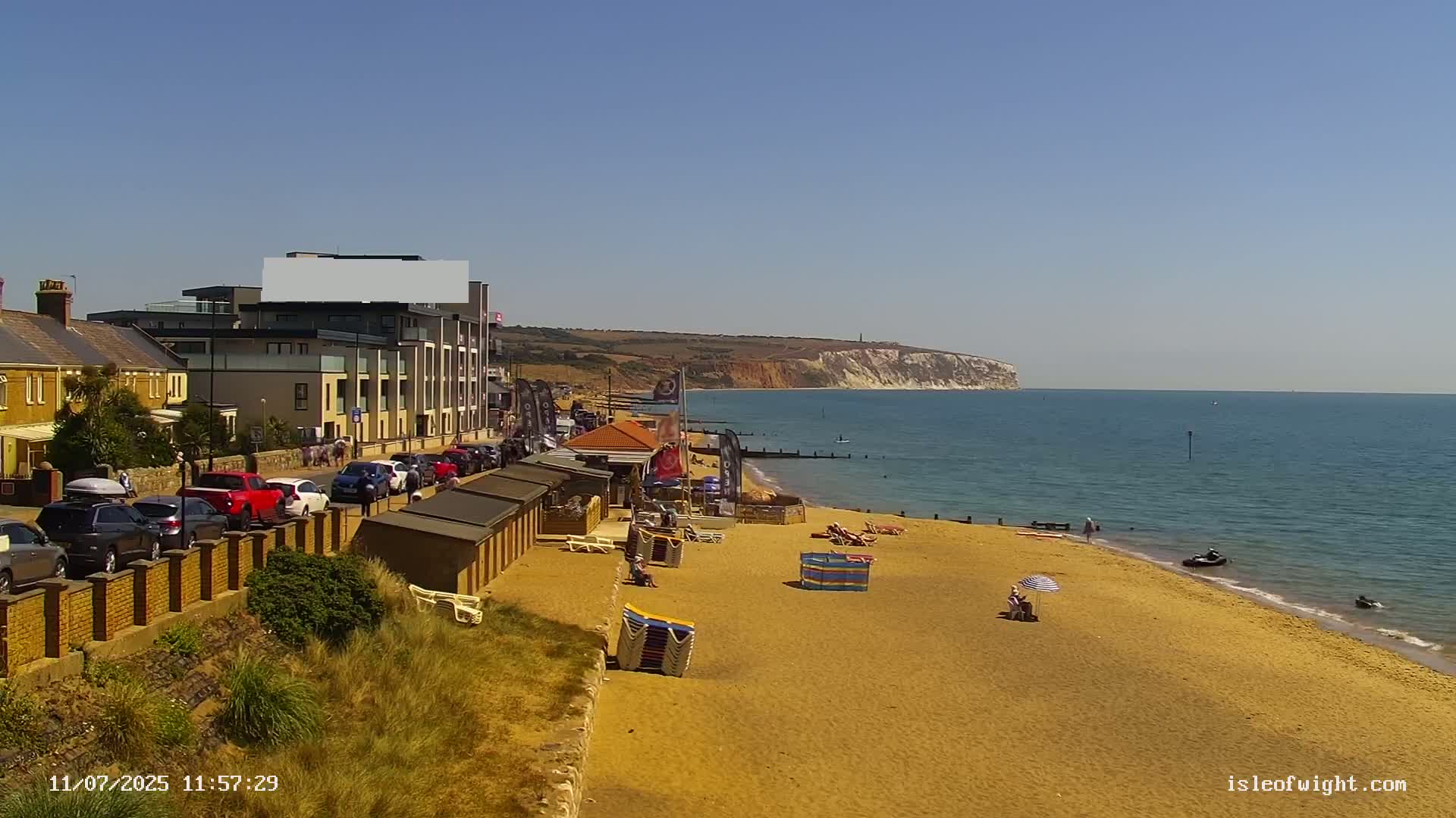 Sandown Beach Live Cam -Sandown, Isle of Wight, South East, England, United Kingdom