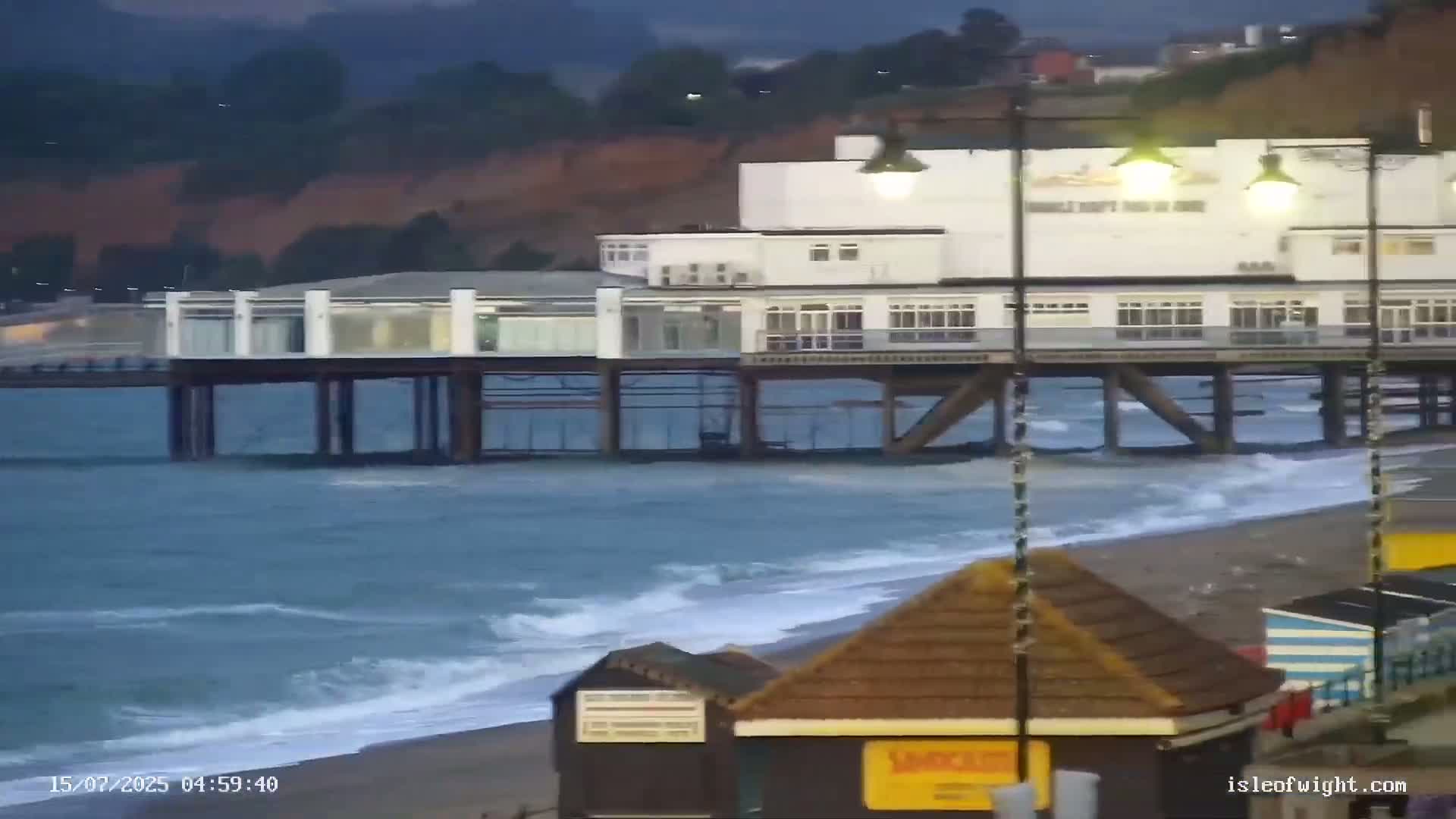 Sandown Beach Live Cam -Sandown, Isle of Wight, South East, England, United Kingdom