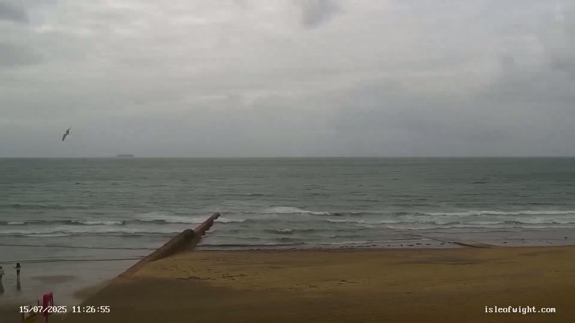 Sandown Beach Live Cam -Sandown, Isle of Wight, South East, England, United Kingdom
