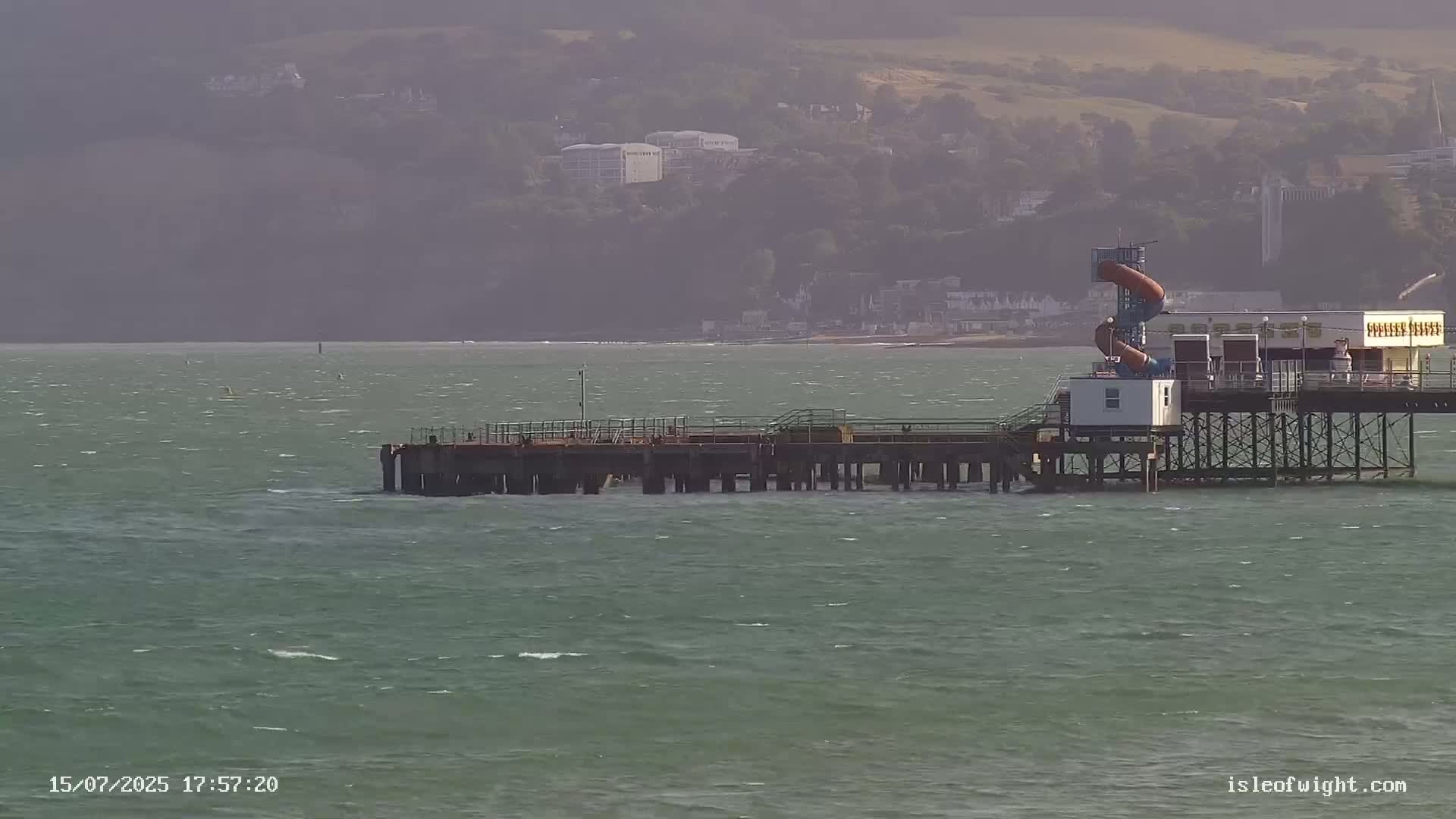 Sandown Beach Live Cam -Sandown, Isle of Wight, South East, England, United Kingdom