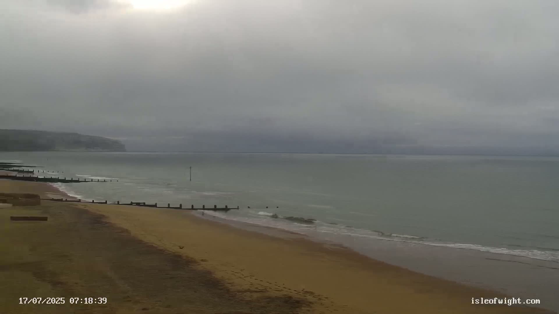 Sandown Beach Live Cam -Sandown, Isle of Wight, South East, England, United Kingdom