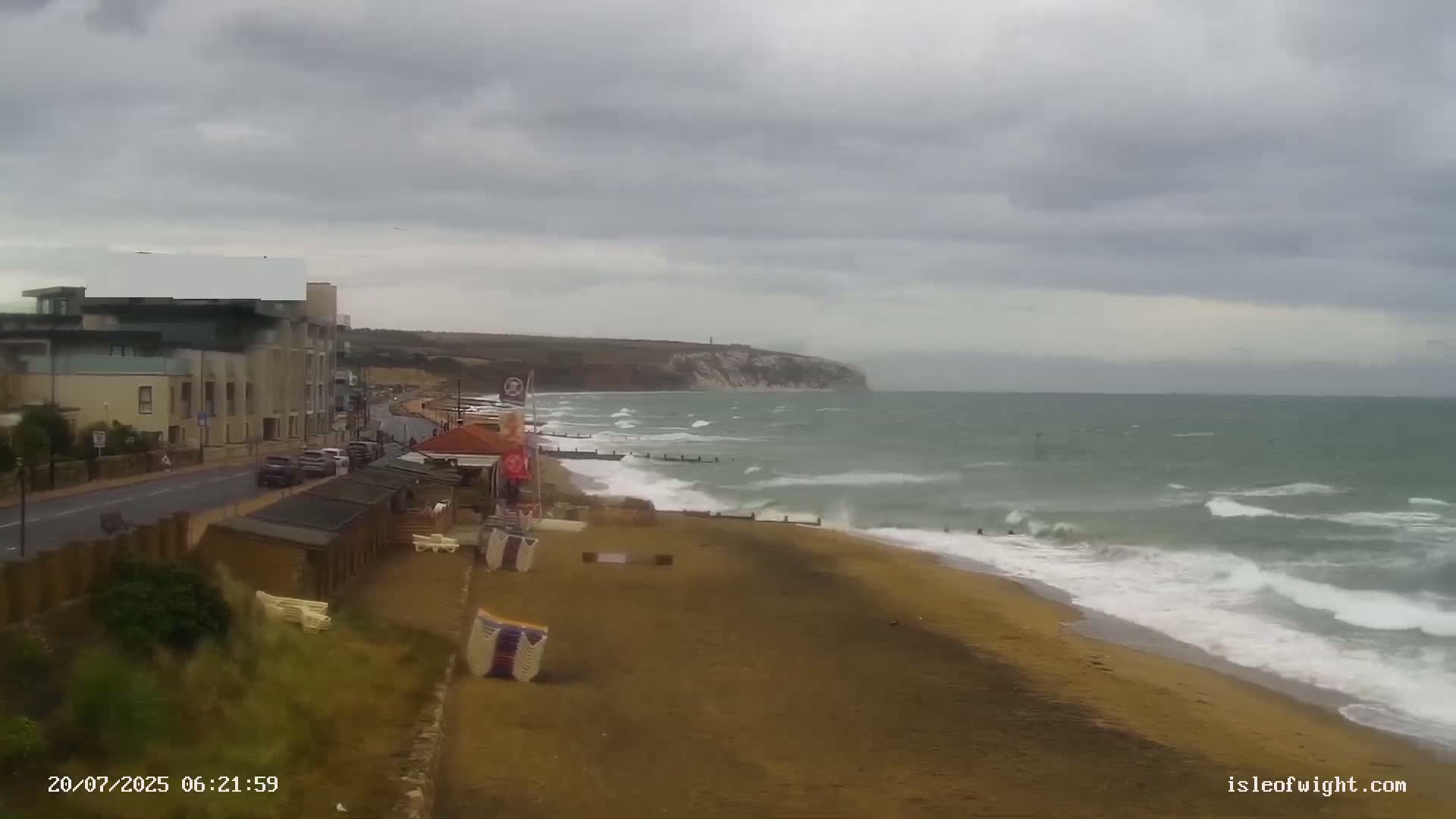Sandown Beach Live Cam -Sandown, Isle of Wight, South East, England, United Kingdom