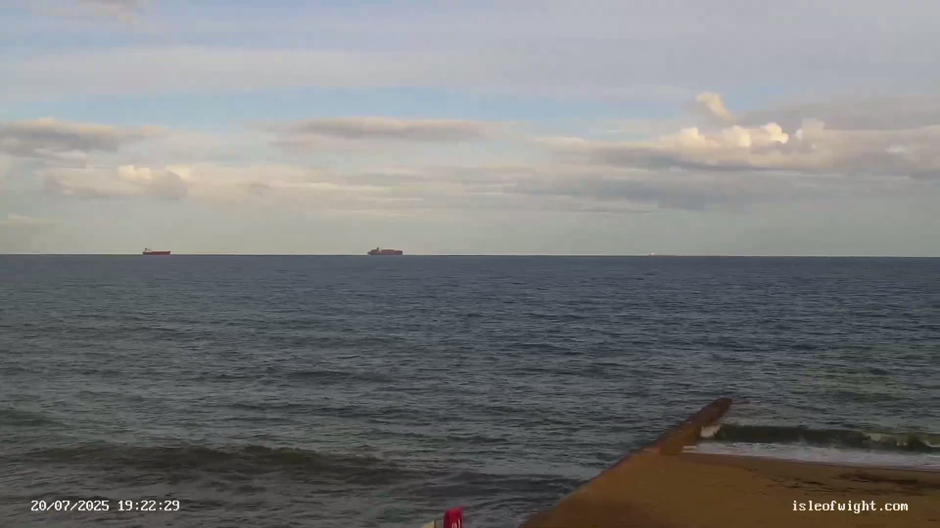 Sandown Beach Live Cam -Sandown, Isle of Wight, South East, England, United Kingdom