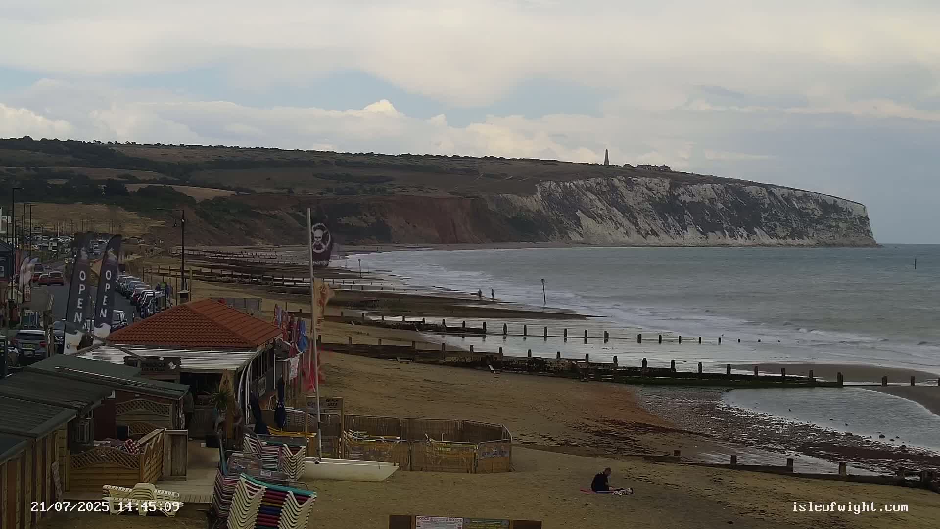 Sandown Beach Live Cam -Sandown, Isle of Wight, South East, England, United Kingdom
