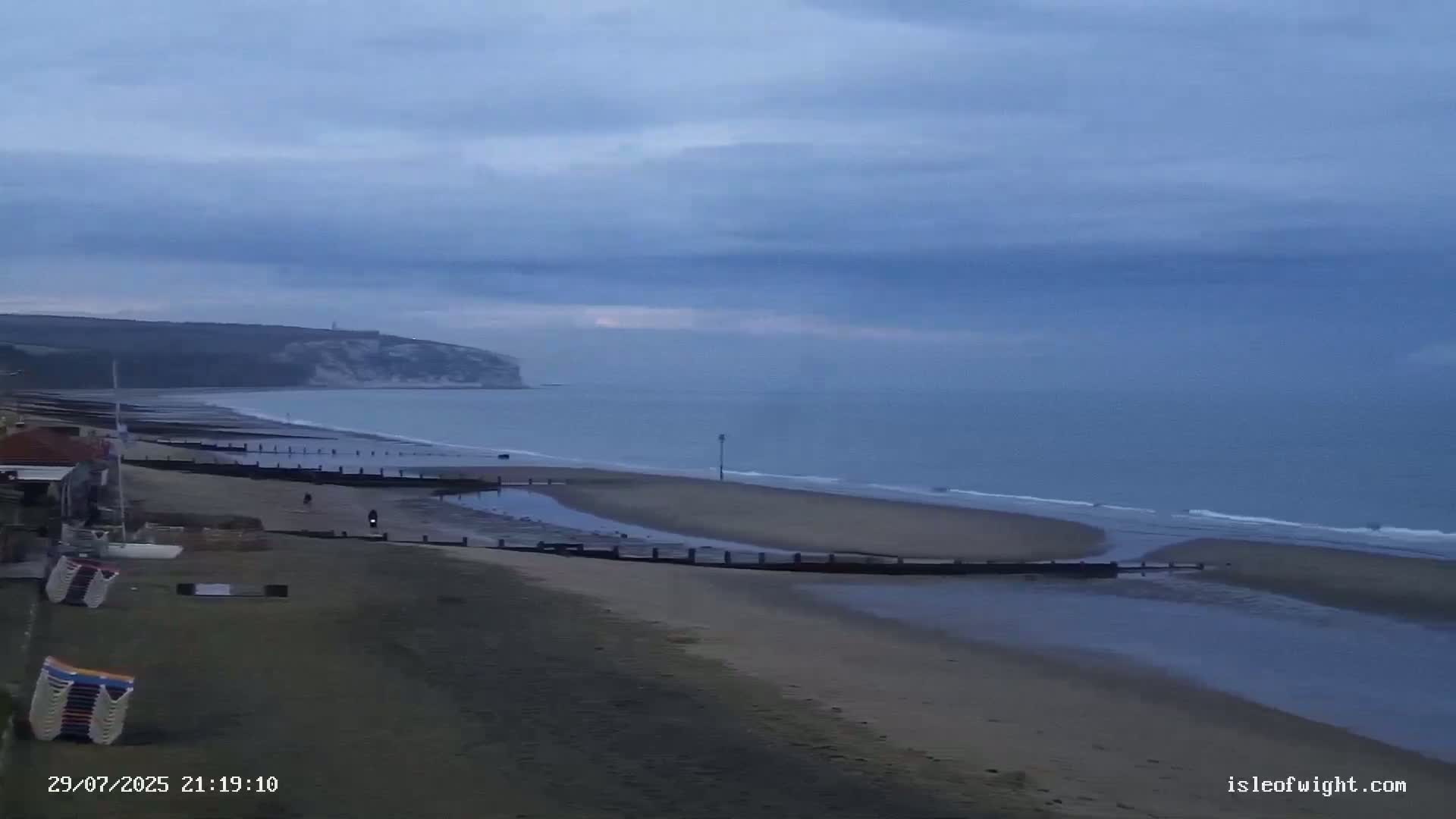 Sandown Beach Live Cam -Sandown, Isle of Wight, South East, England, United Kingdom