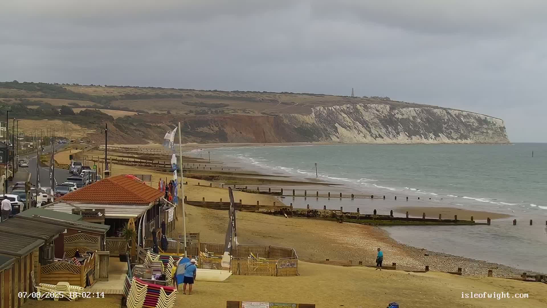 Sandown Beach Live Cam -Sandown, Isle of Wight, South East, England, United Kingdom
