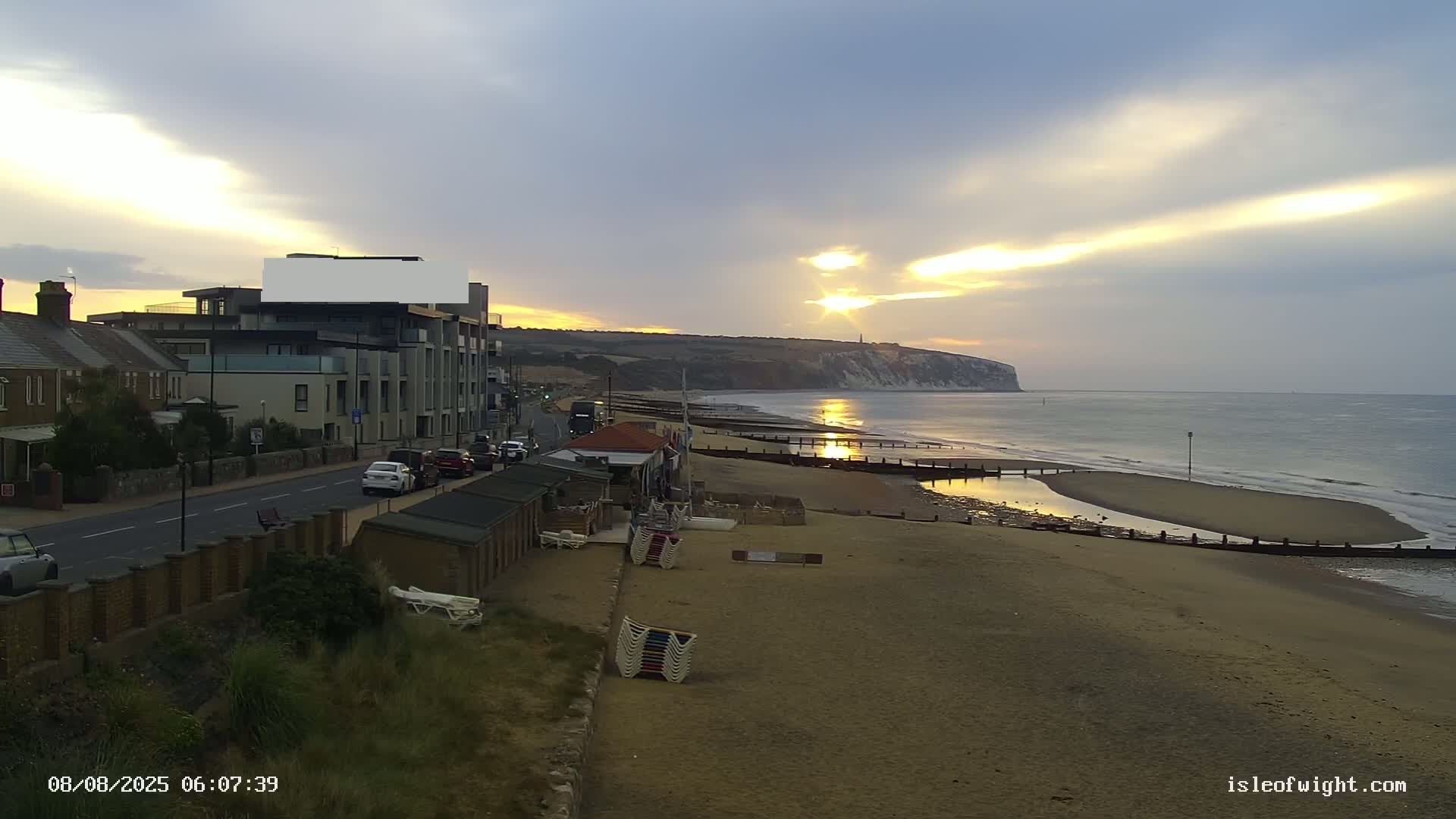 Sandown Beach Live Cam -Sandown, Isle of Wight, South East, England, United Kingdom