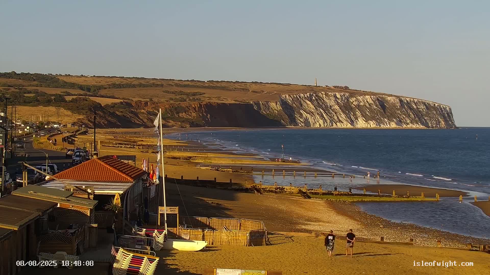 Sandown Beach Live Cam -Sandown, Isle of Wight, South East, England, United Kingdom