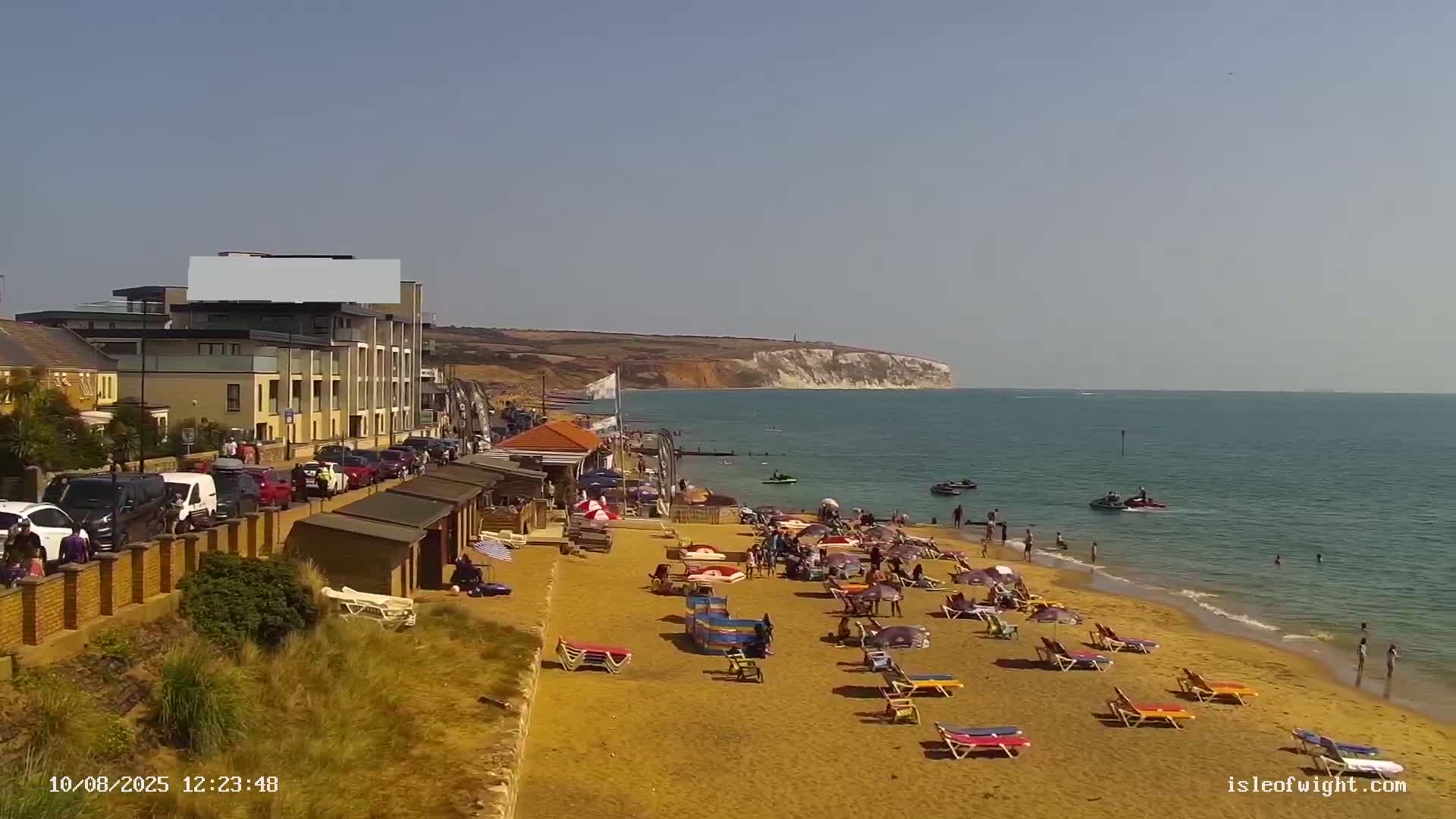 Sandown Beach Live Cam -Sandown, Isle of Wight, South East, England, United Kingdom