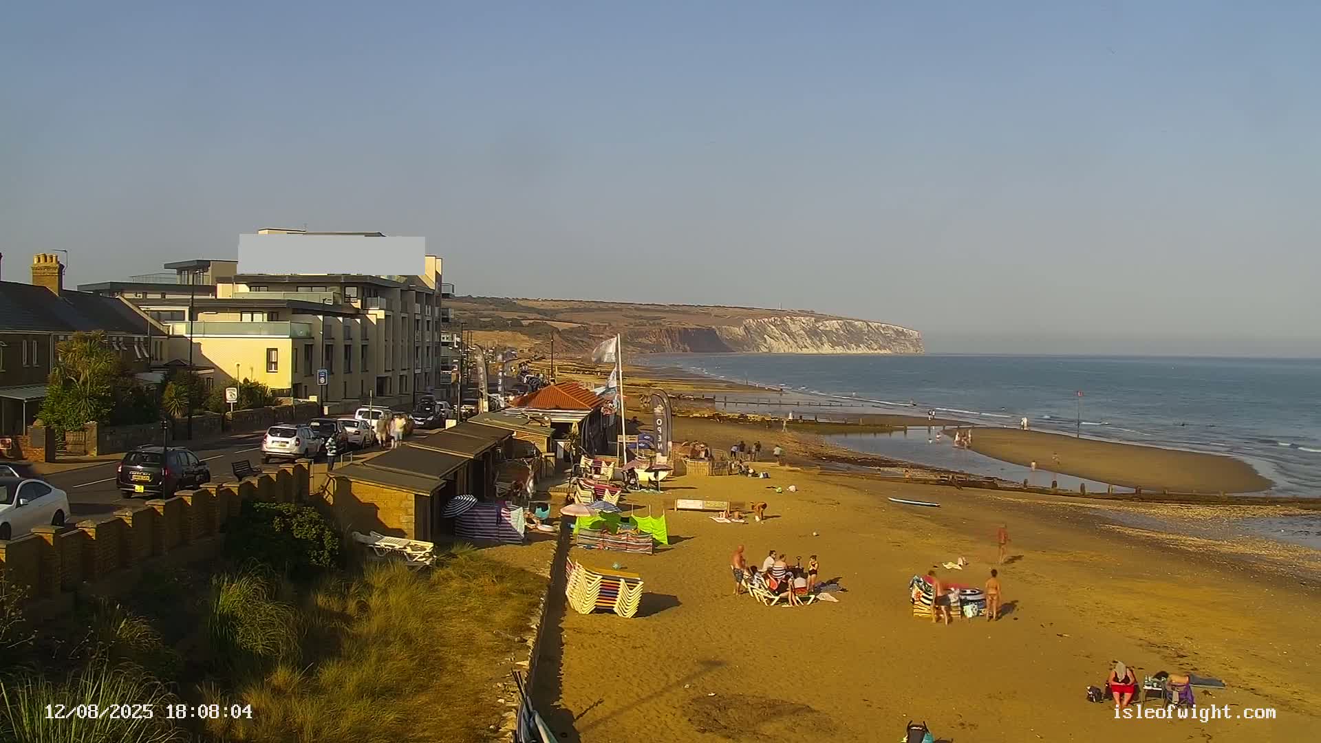 Sandown Beach Live Cam -Sandown, Isle of Wight, South East, England, United Kingdom