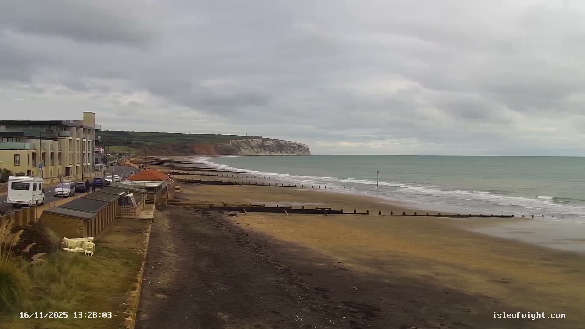 Sandown Beach Live Cam -Sandown, Isle of Wight, South East, England, United Kingdom