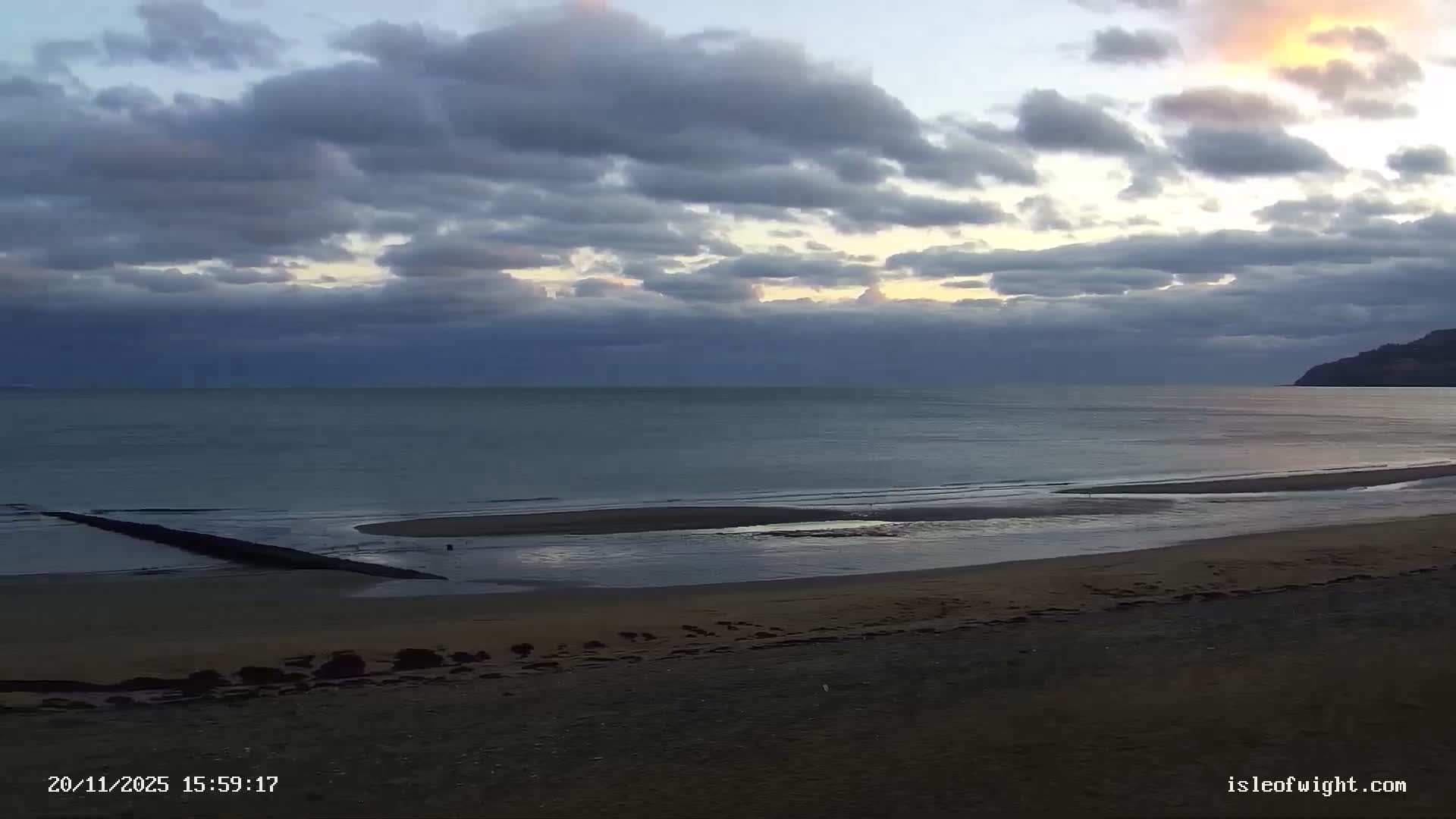 Sandown Beach Live Cam -Sandown, Isle of Wight, South East, England, United Kingdom