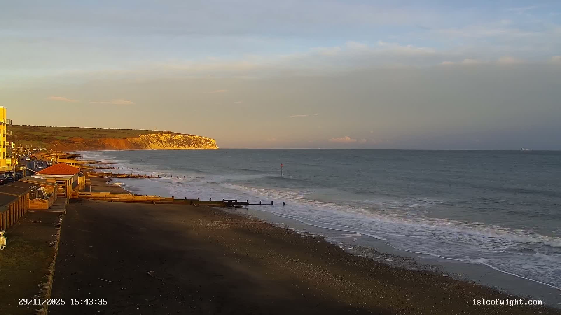 Sandown Beach Live Cam -Sandown, Isle of Wight, South East, England, United Kingdom