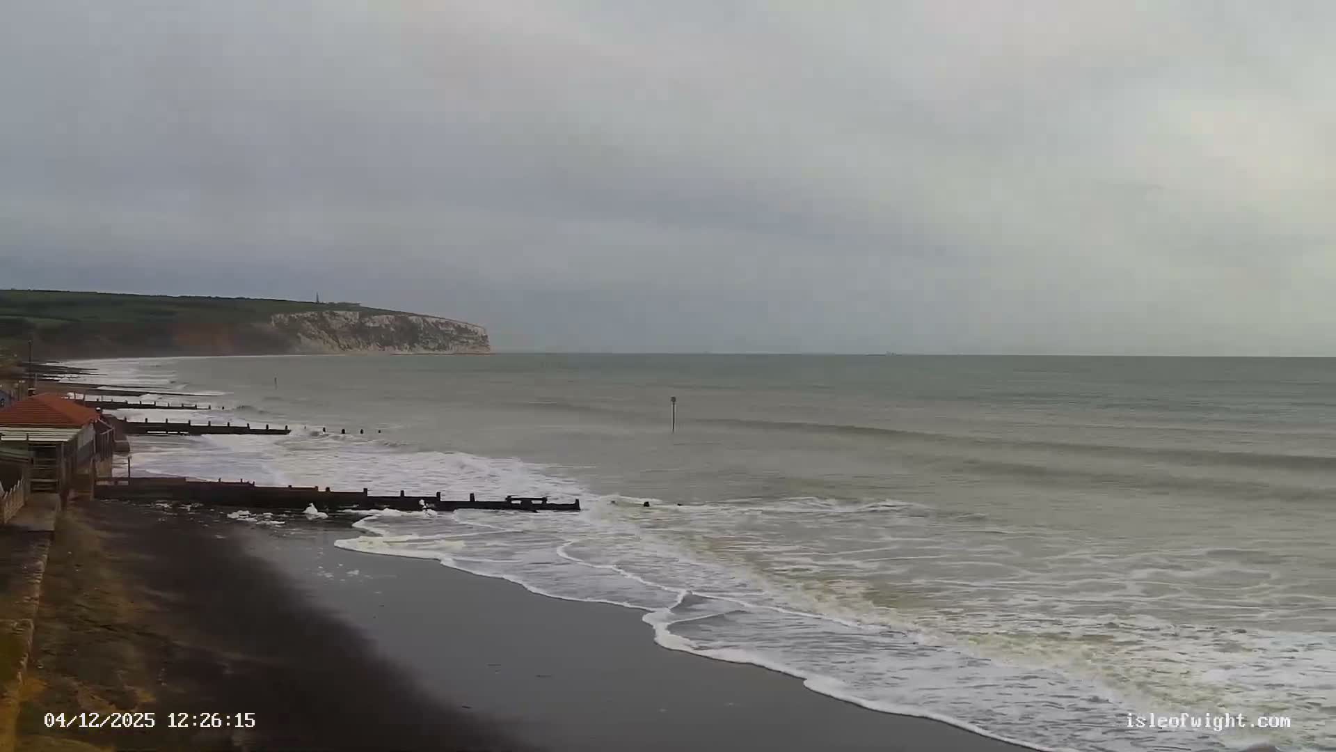 Sandown Beach Live Cam -Sandown, Isle of Wight, South East, England, United Kingdom