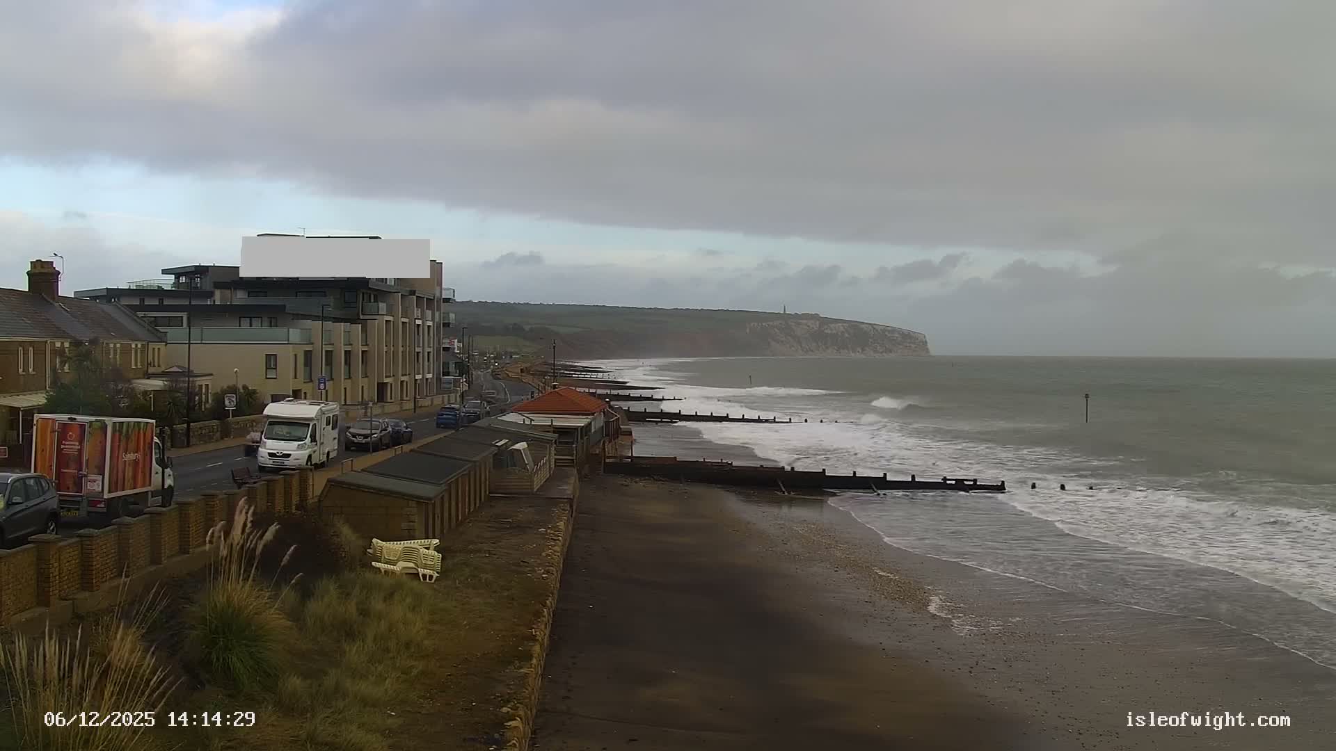 Sandown Beach Live Cam -Sandown, Isle of Wight, South East, England, United Kingdom