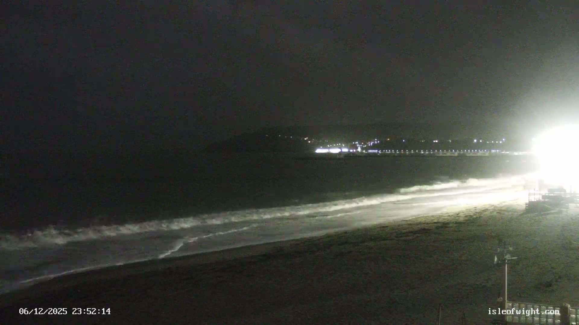 Sandown Beach Live Cam -Sandown, Isle of Wight, South East, England, United Kingdom