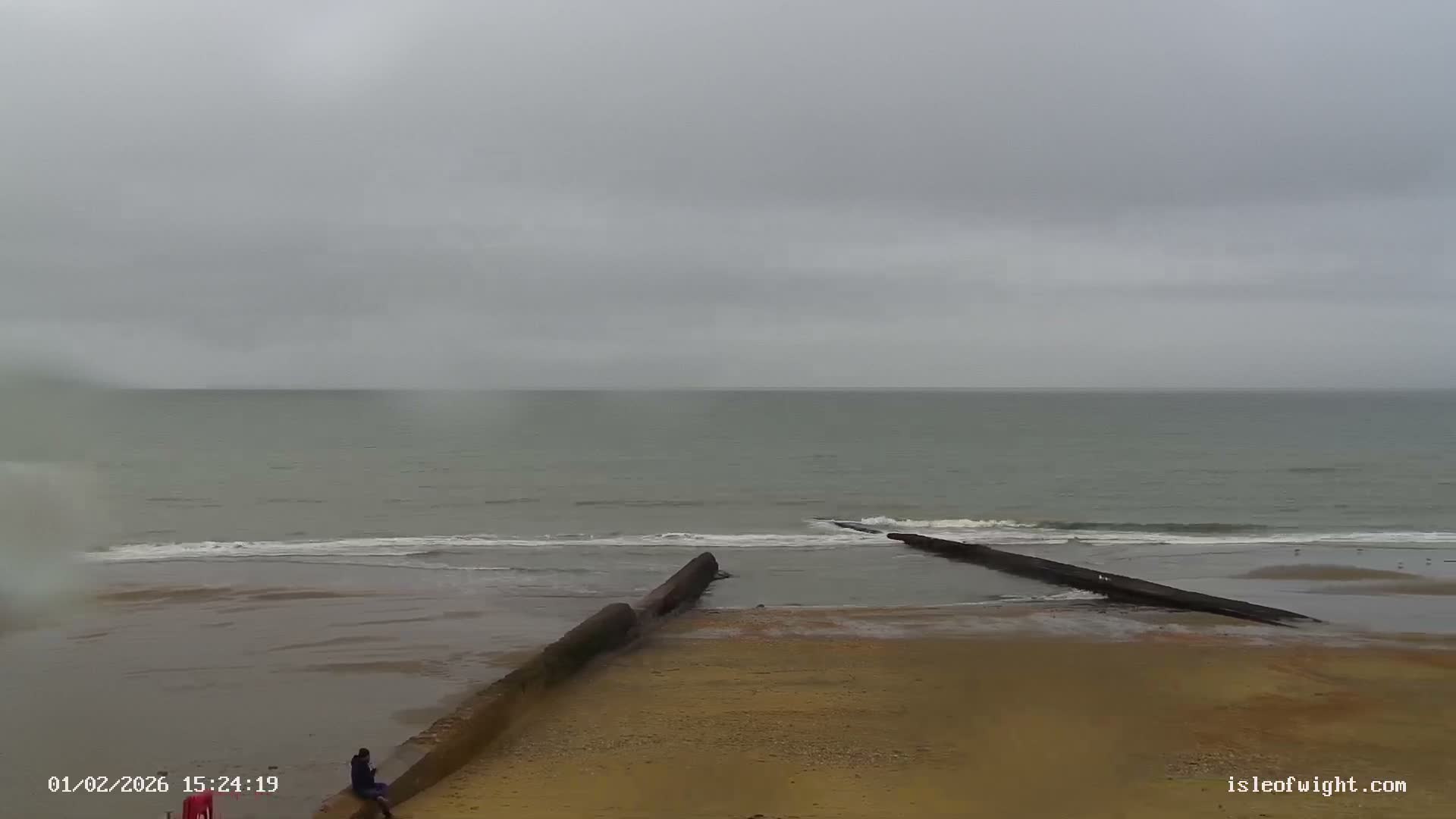 Sandown Beach Live Cam -Sandown, Isle of Wight, South East, England, United Kingdom