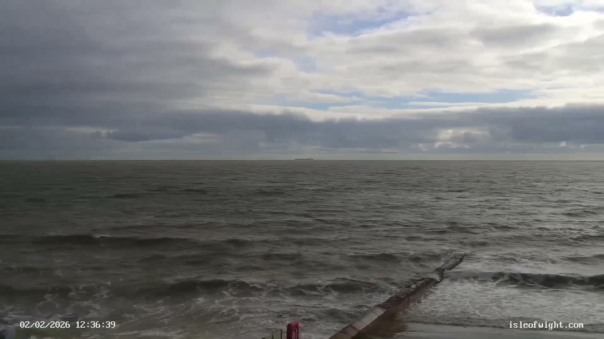 Sandown Beach Live Cam -Sandown, Isle of Wight, South East, England, United Kingdom