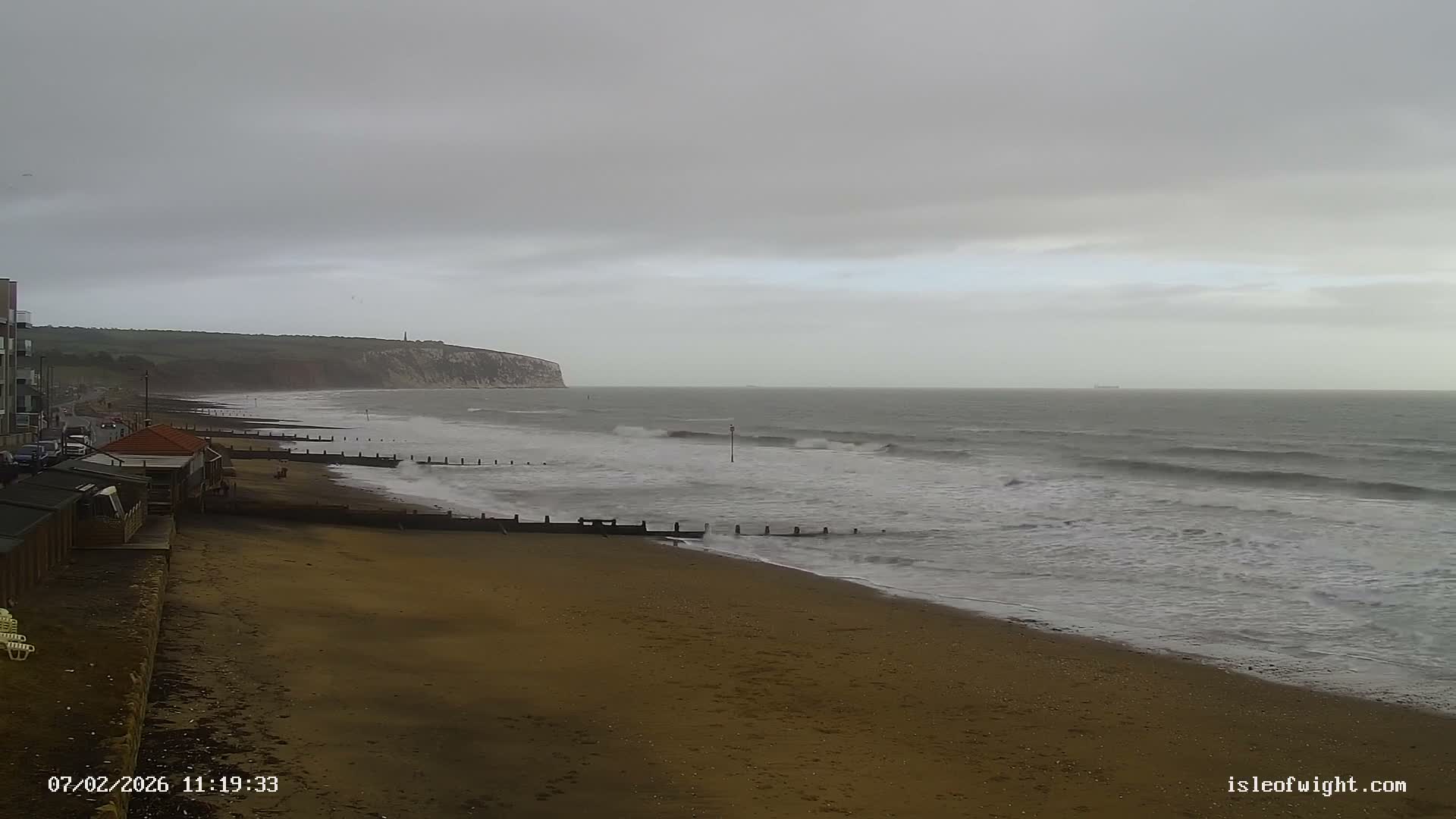 Sandown Beach Live Cam -Sandown, Isle of Wight, South East, England, United Kingdom