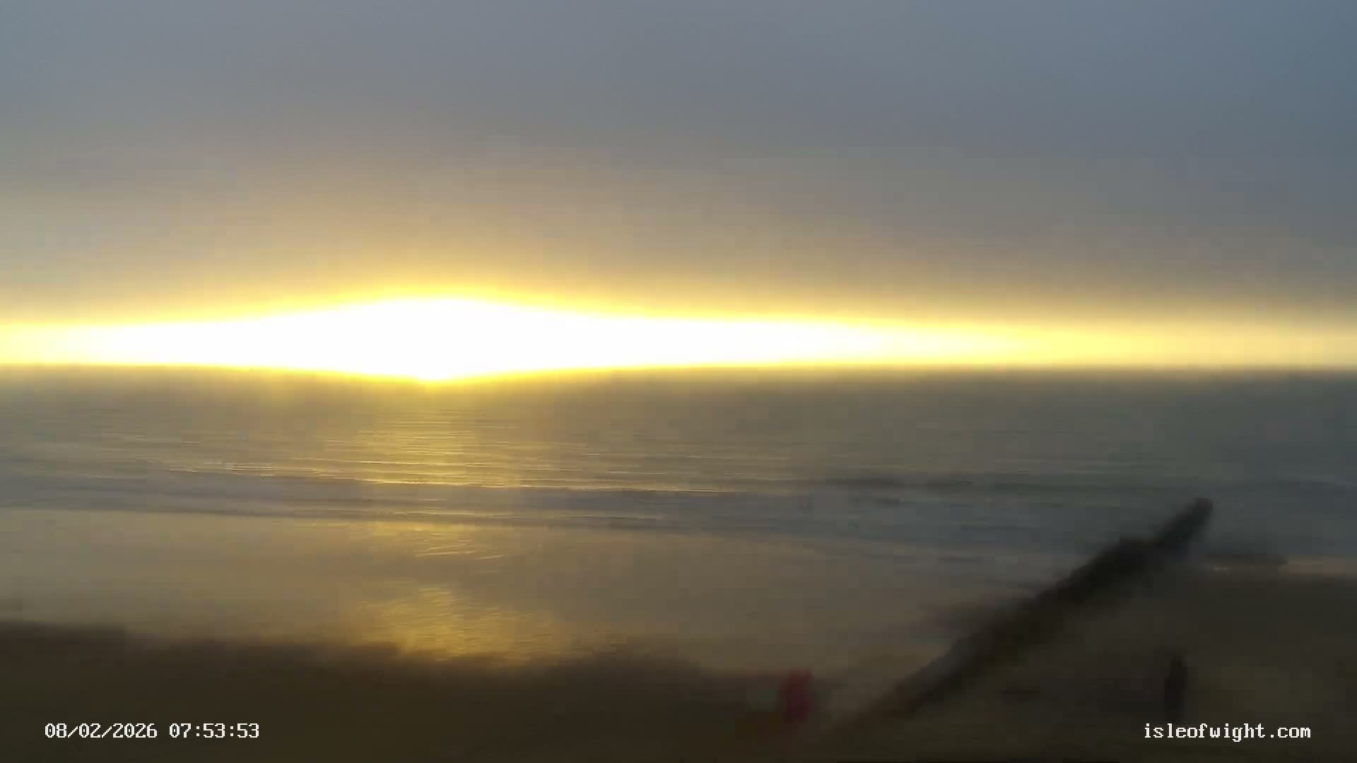 Sandown Beach Live Cam -Sandown, Isle of Wight, South East, England, United Kingdom