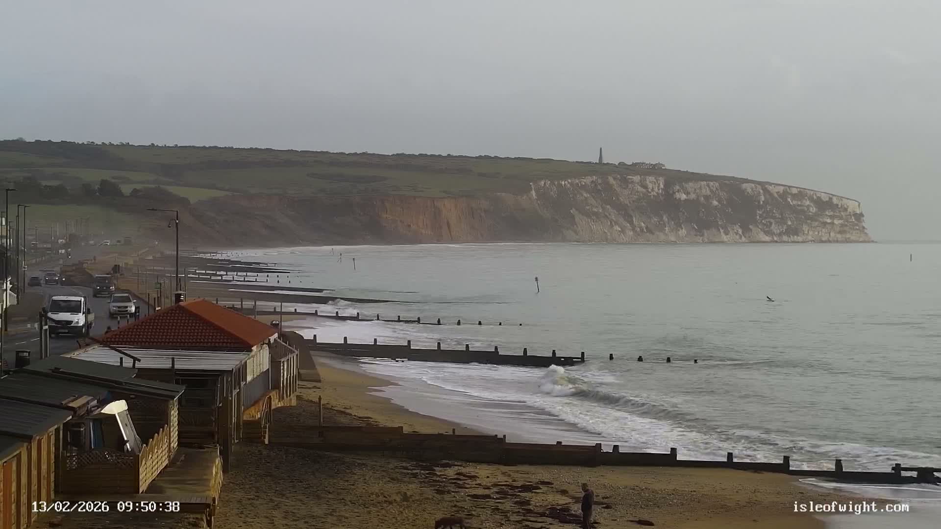 Sandown Beach Live Cam -Sandown, Isle of Wight, South East, England, United Kingdom