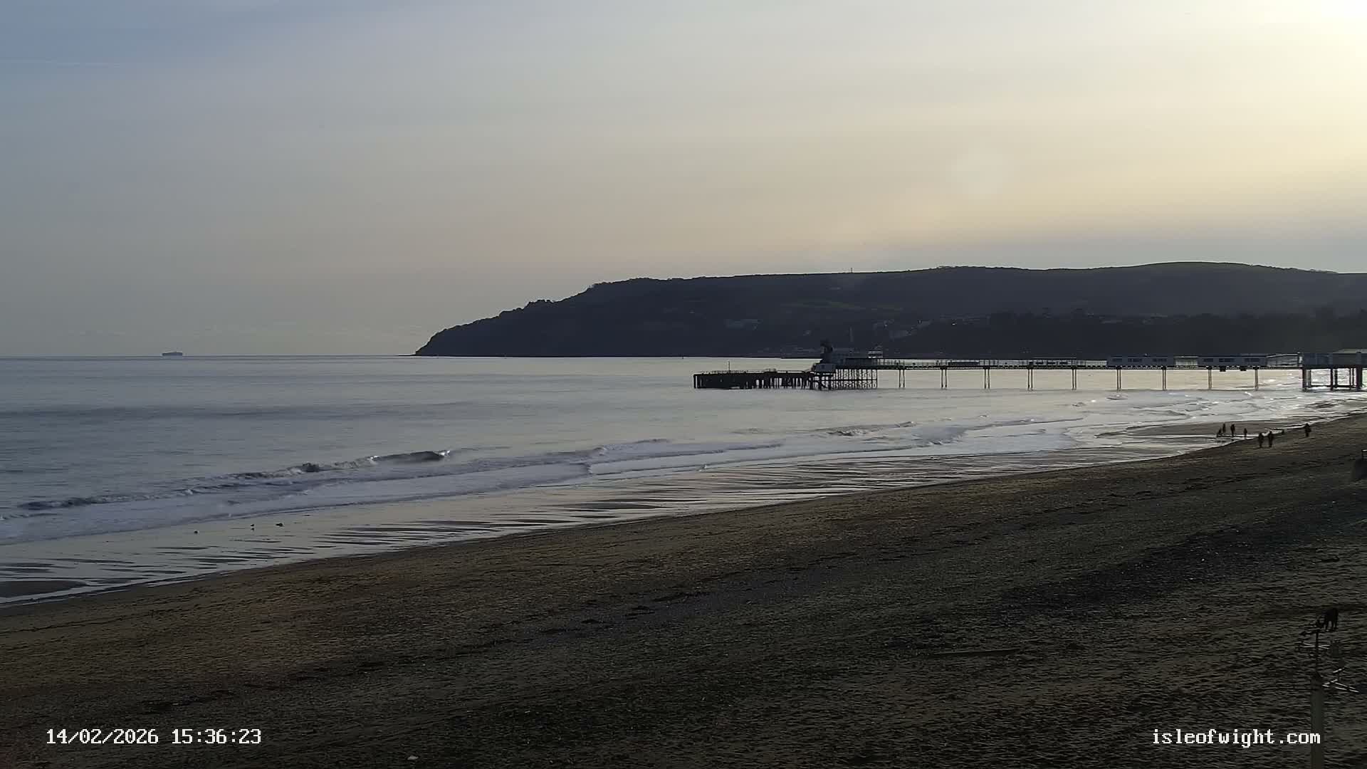 Sandown Beach Live Cam -Sandown, Isle of Wight, South East, England, United Kingdom