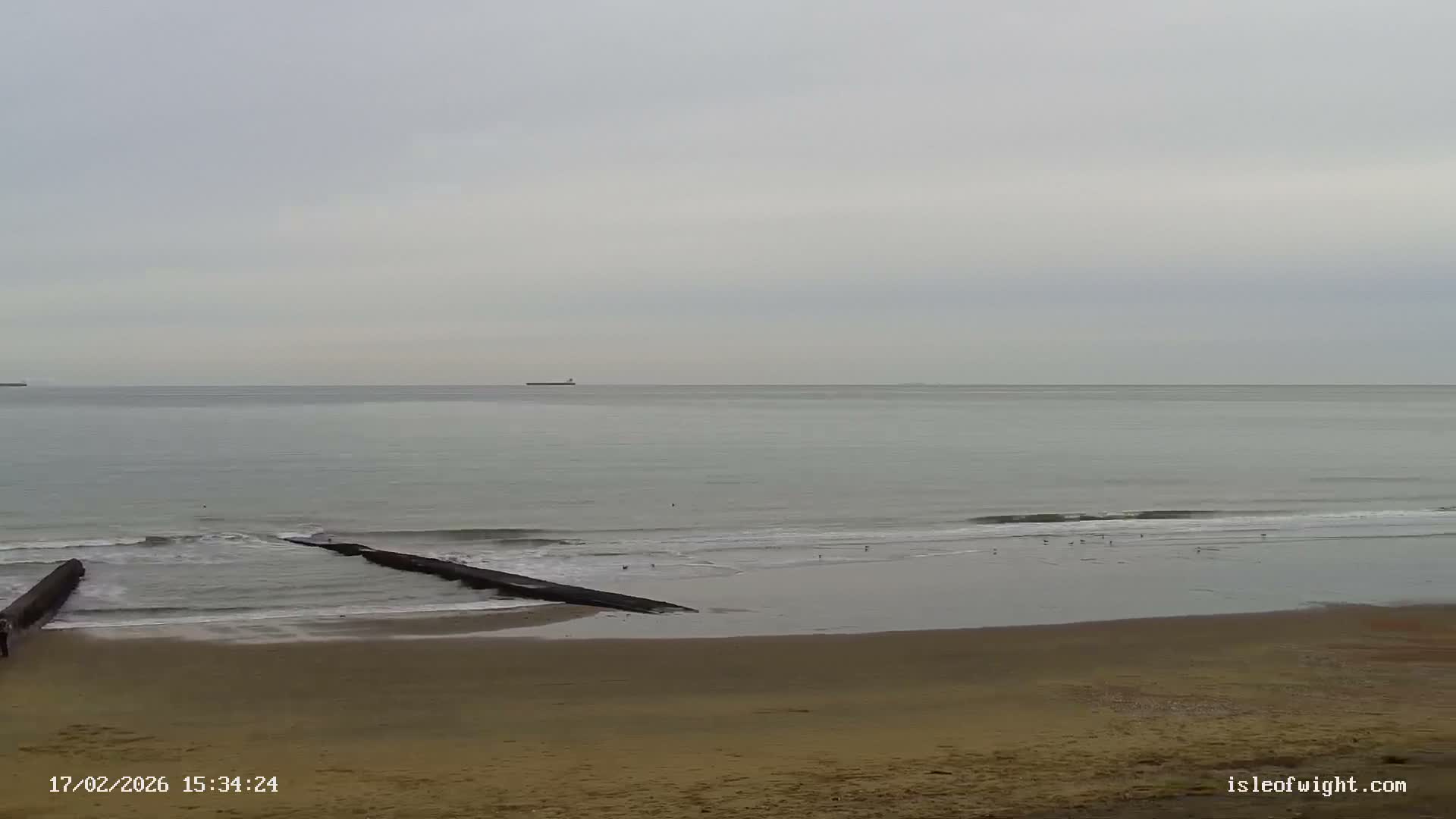 Sandown Beach Live Cam -Sandown, Isle of Wight, South East, England, United Kingdom