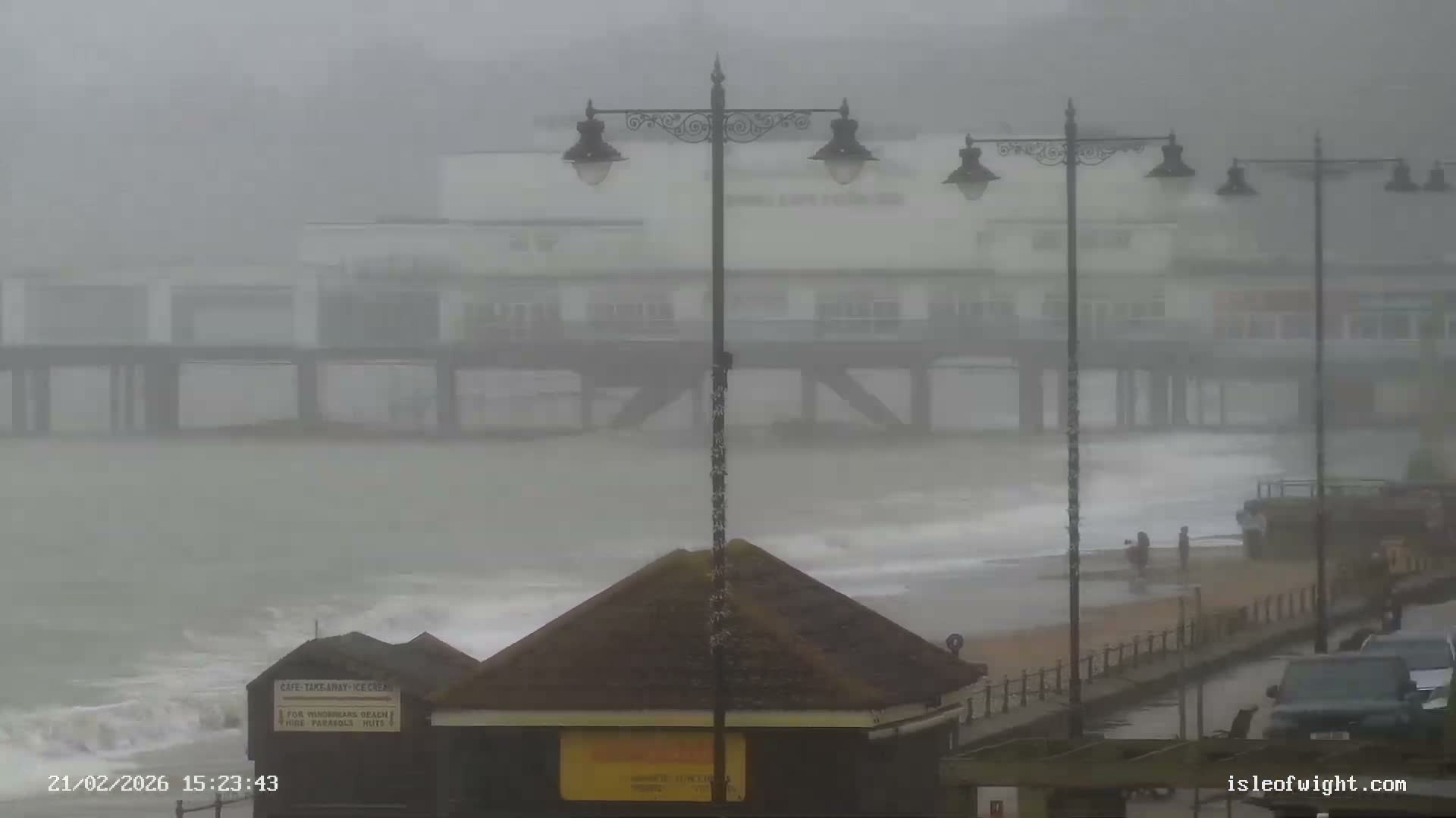 Sandown Beach Live Cam -Sandown, Isle of Wight, South East, England, United Kingdom