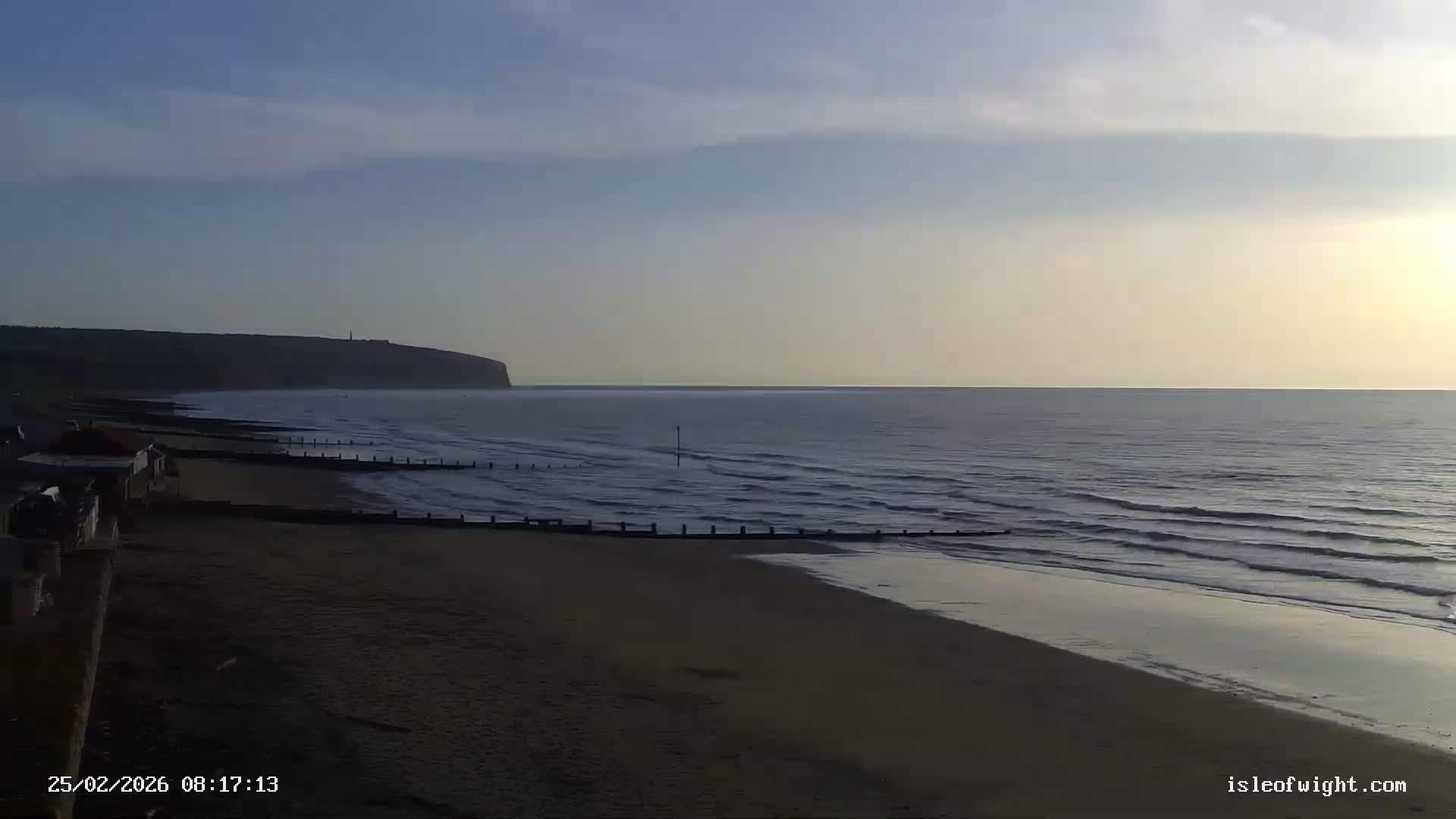 Sandown Beach Live Cam -Sandown, Isle of Wight, South East, England, United Kingdom
