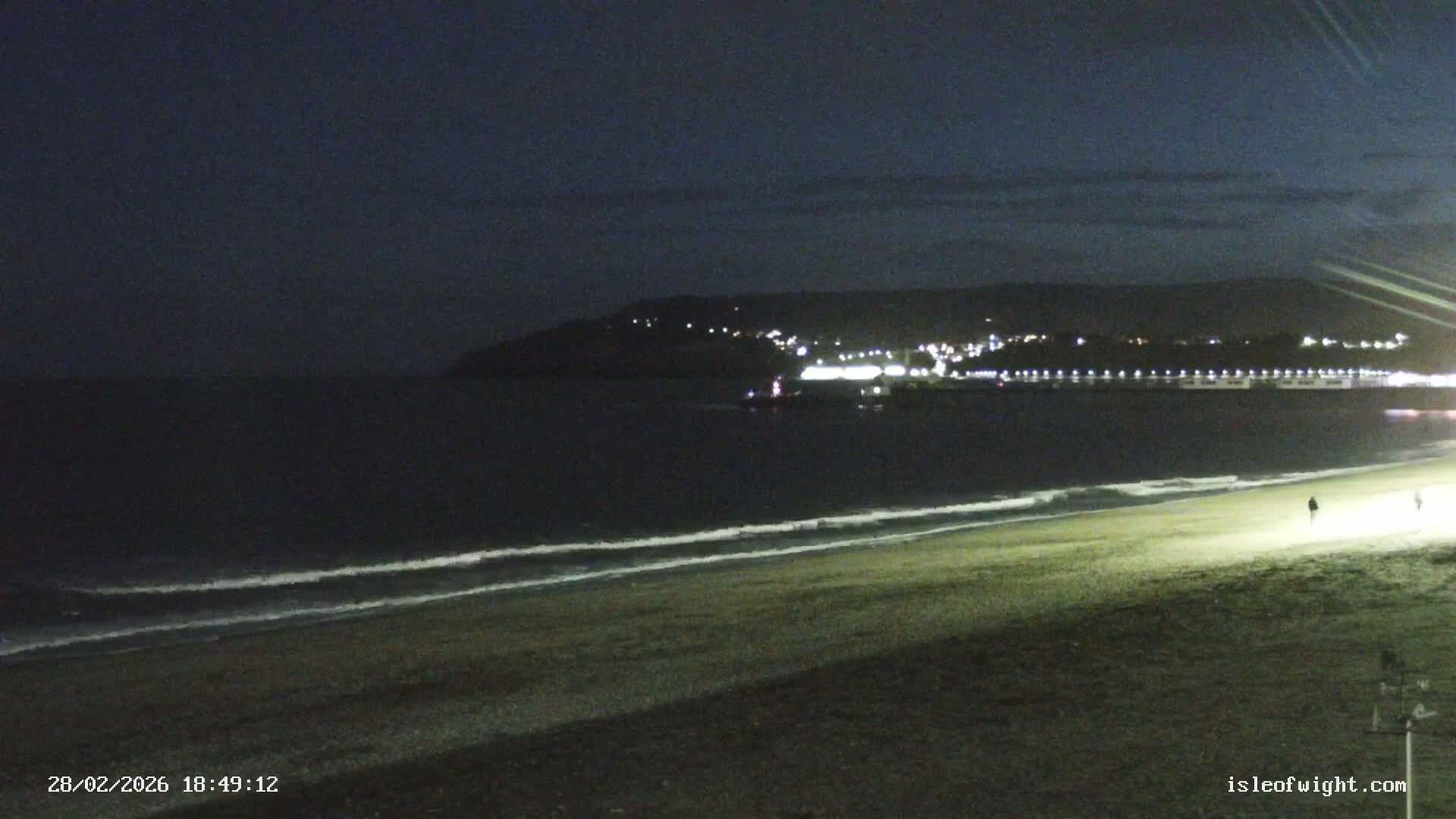 Sandown Beach Live Cam -Sandown, Isle of Wight, South East, England, United Kingdom