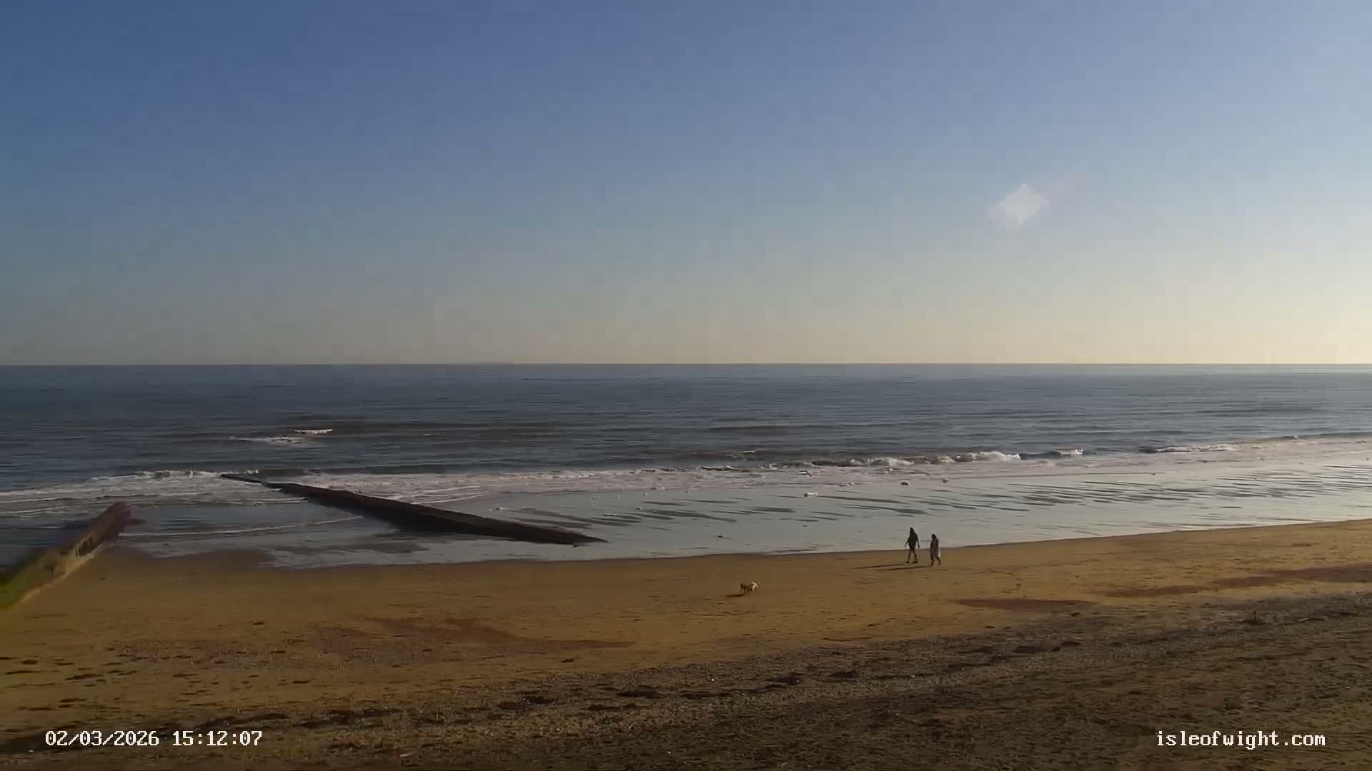 Sandown Beach Live Cam -Sandown, Isle of Wight, South East, England, United Kingdom